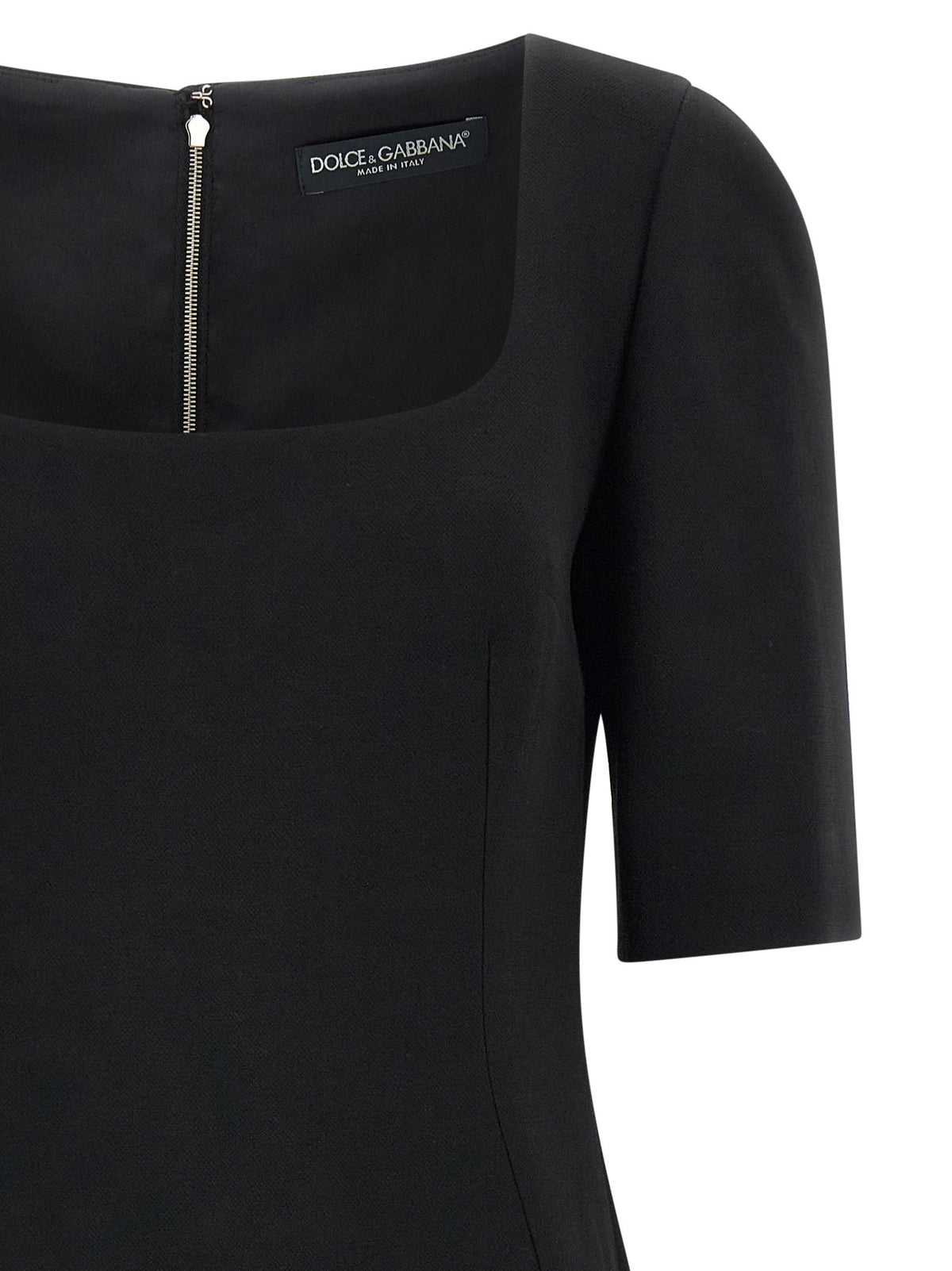 Dolce & Gabbana Double Crêpe Dress Black