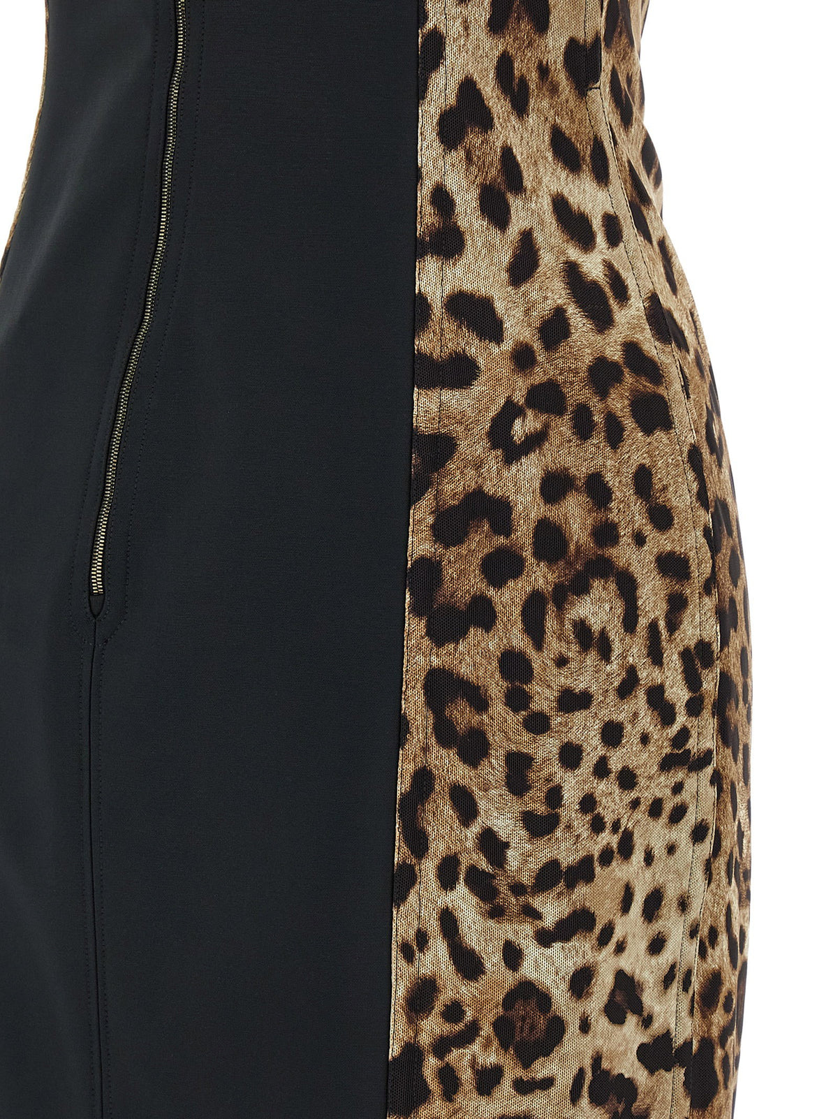 Dolce & Gabbana Animal-print Corset Dress Brown