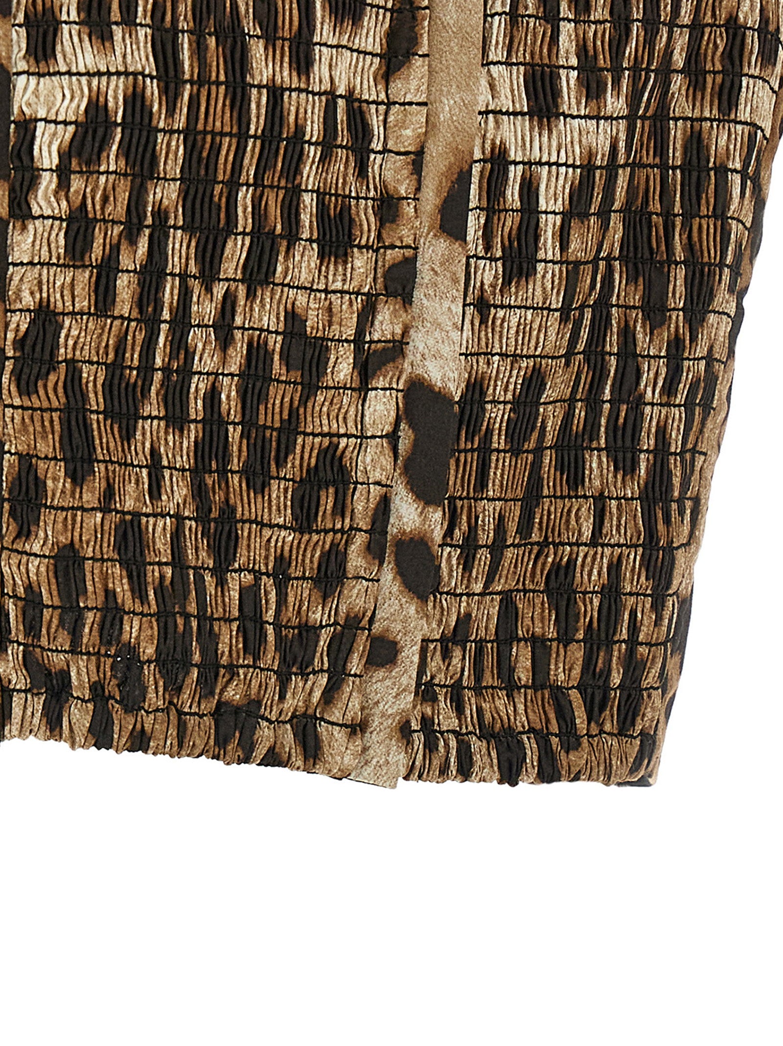 Dolce & Gabbana Sweetheart Neckline Top Brown