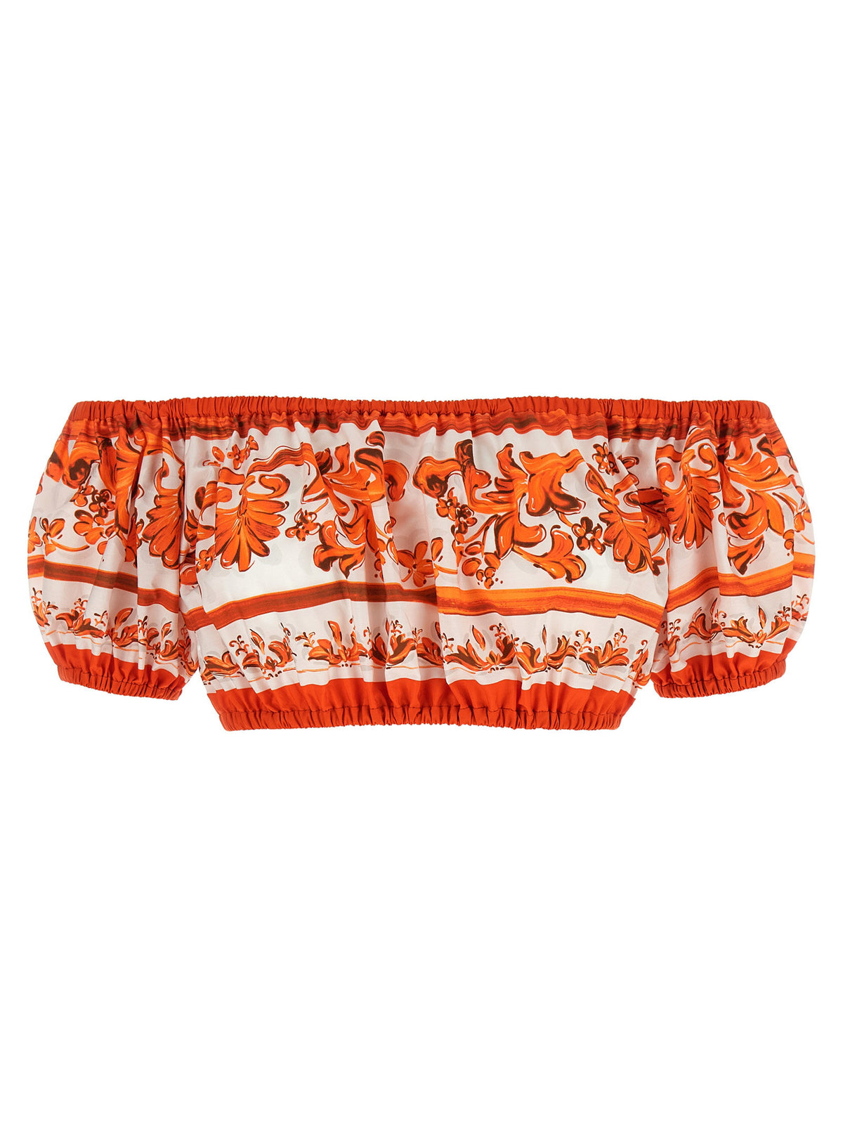 Dolce & Gabbana Maiolica Top Orange