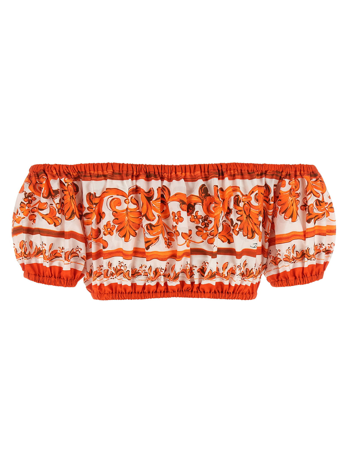 Dolce & Gabbana Maiolica Top Orange