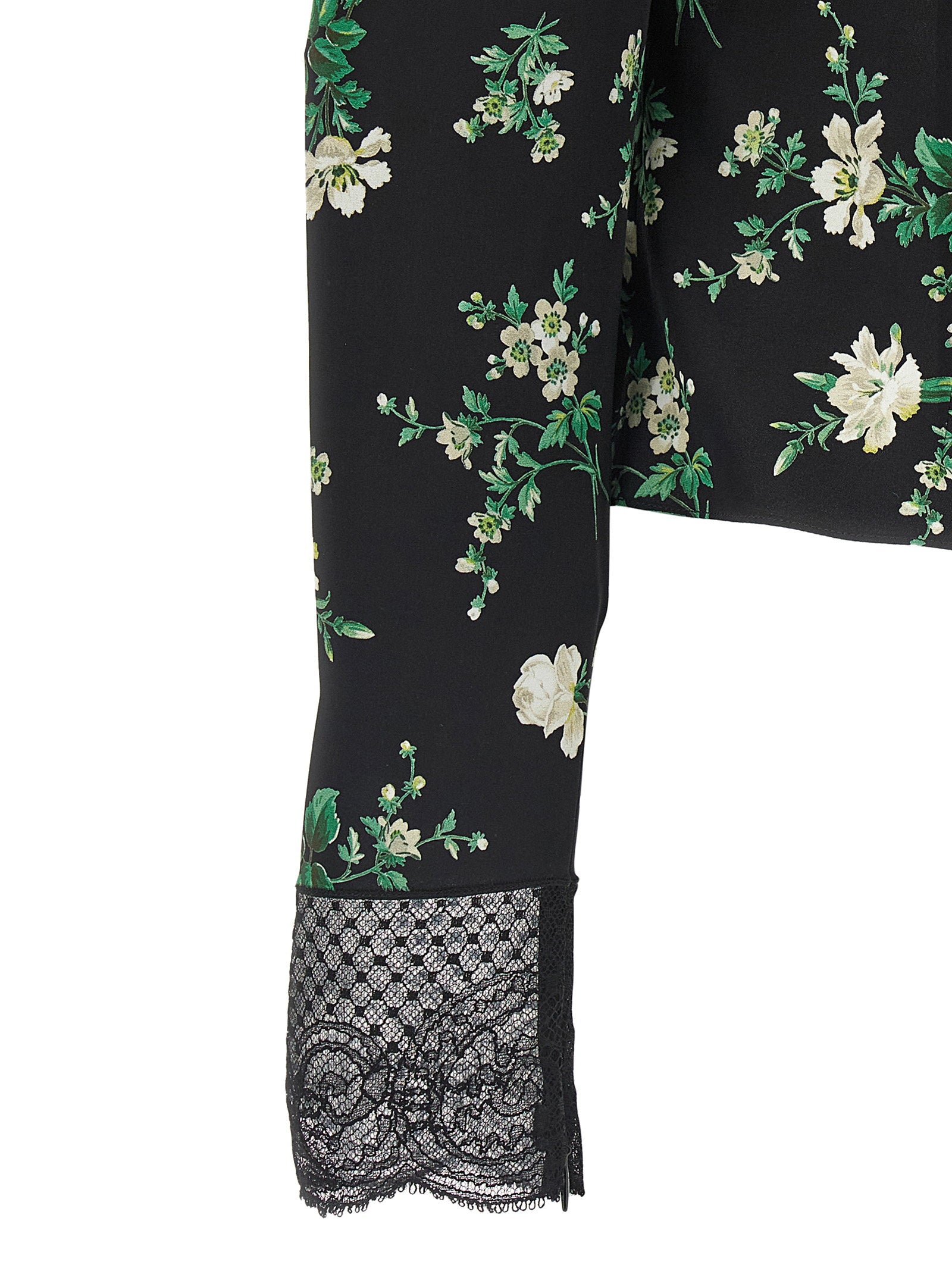 Dolce & Gabbana Flower Print Top Black
