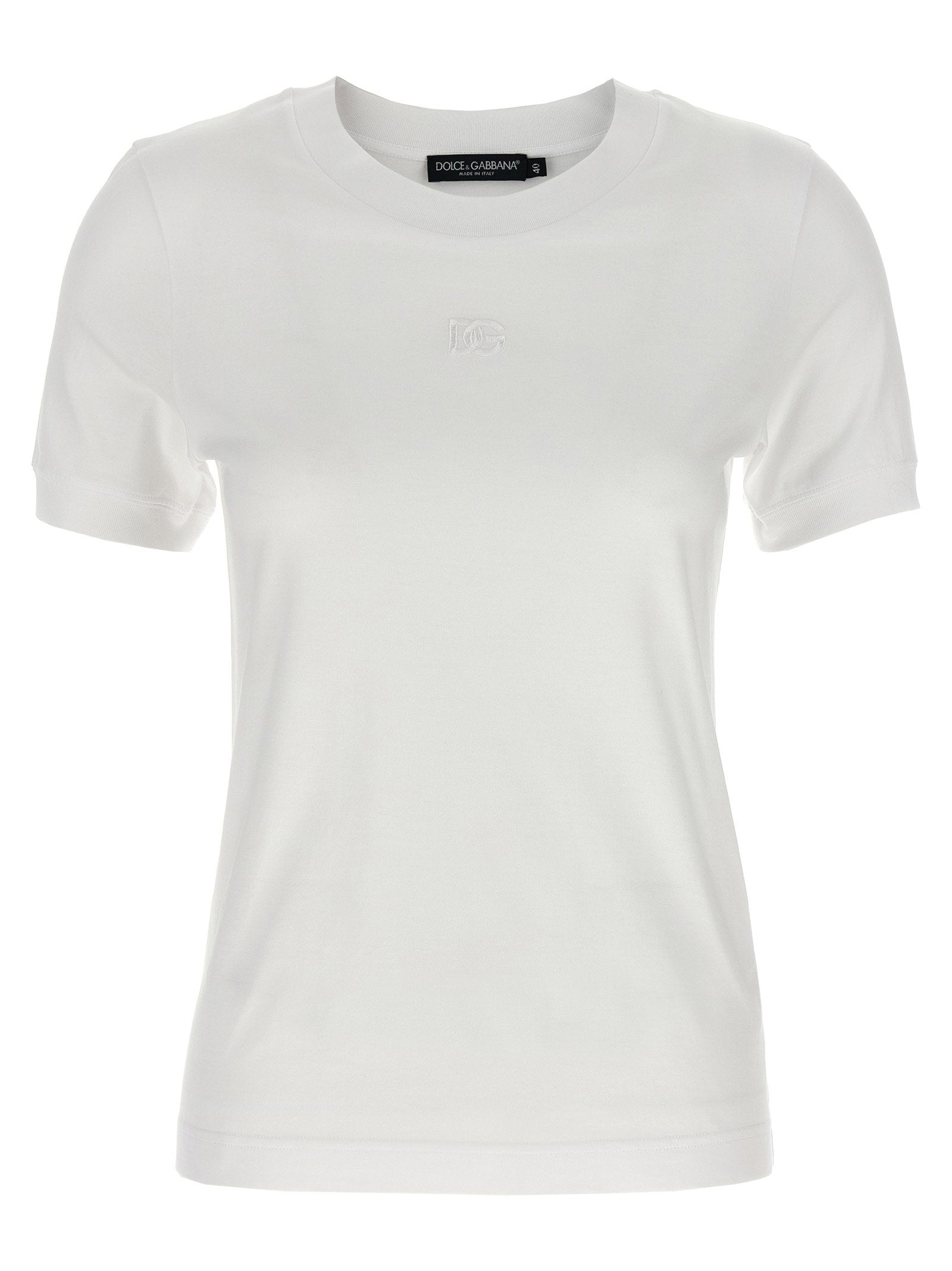 Dolce & Gabbana Logo Embroidery T-shirt White