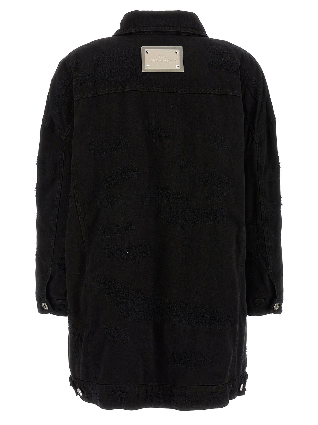 Dolce & Gabbana Denim Long Jacket Black