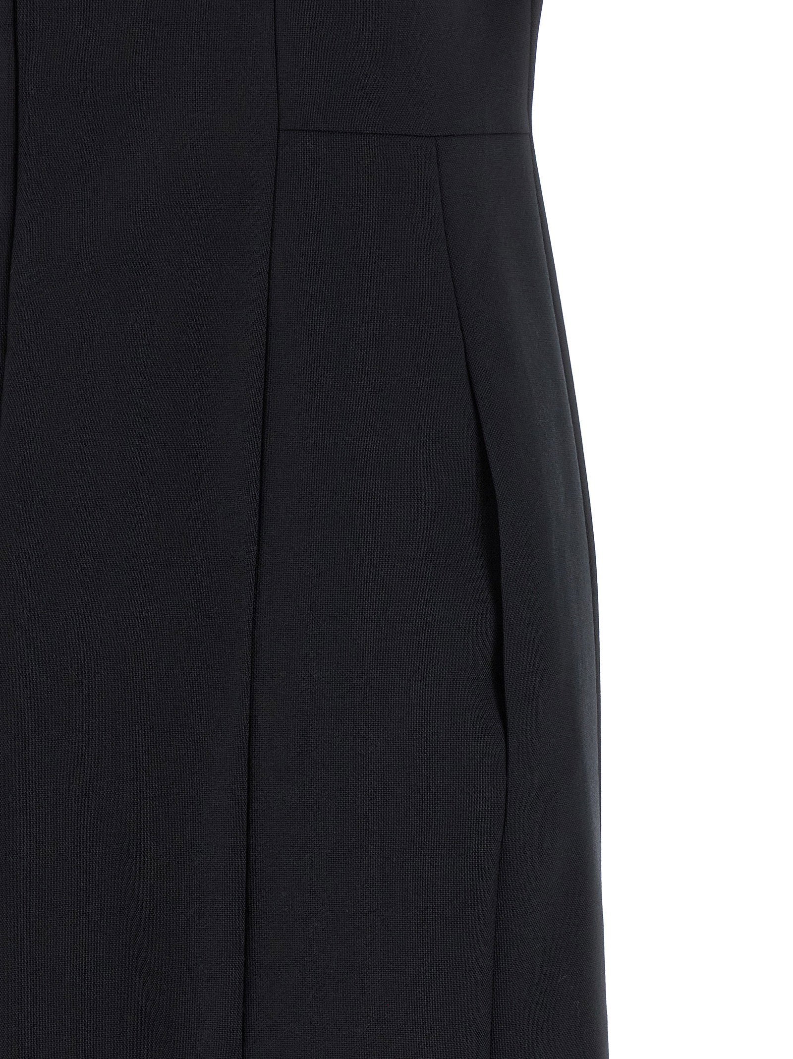 Thom Browne Polo Dress With Intarsia And Rwb Detail Blue