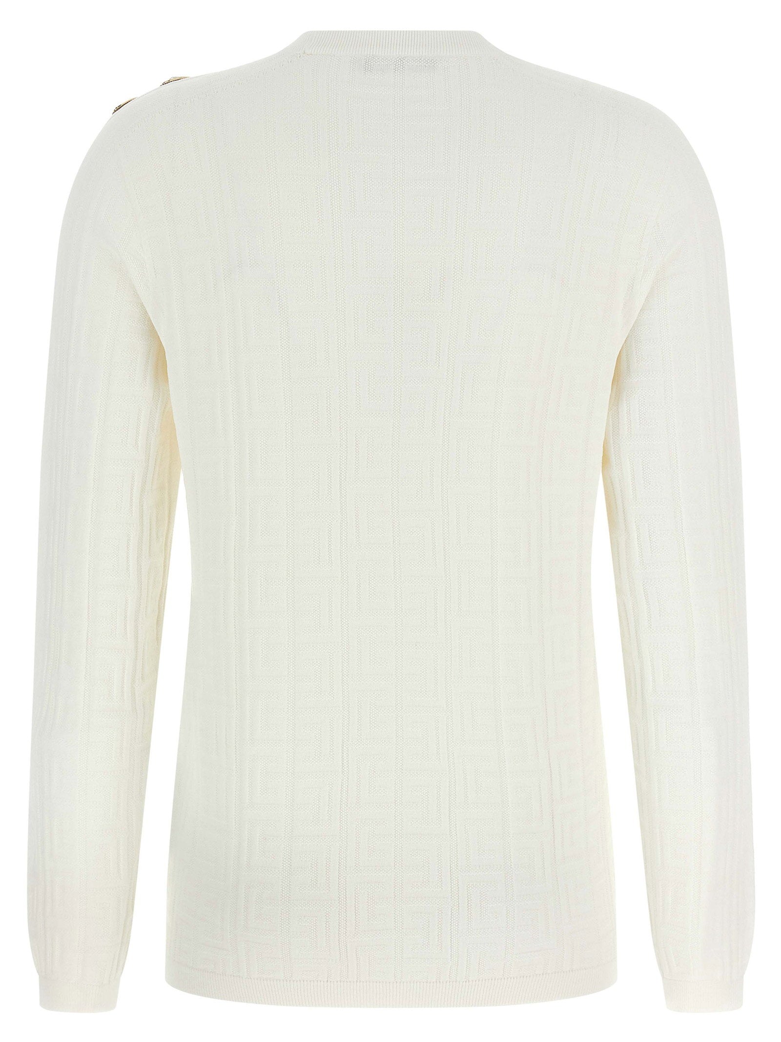 Balmain Maxi Shoulder Top White