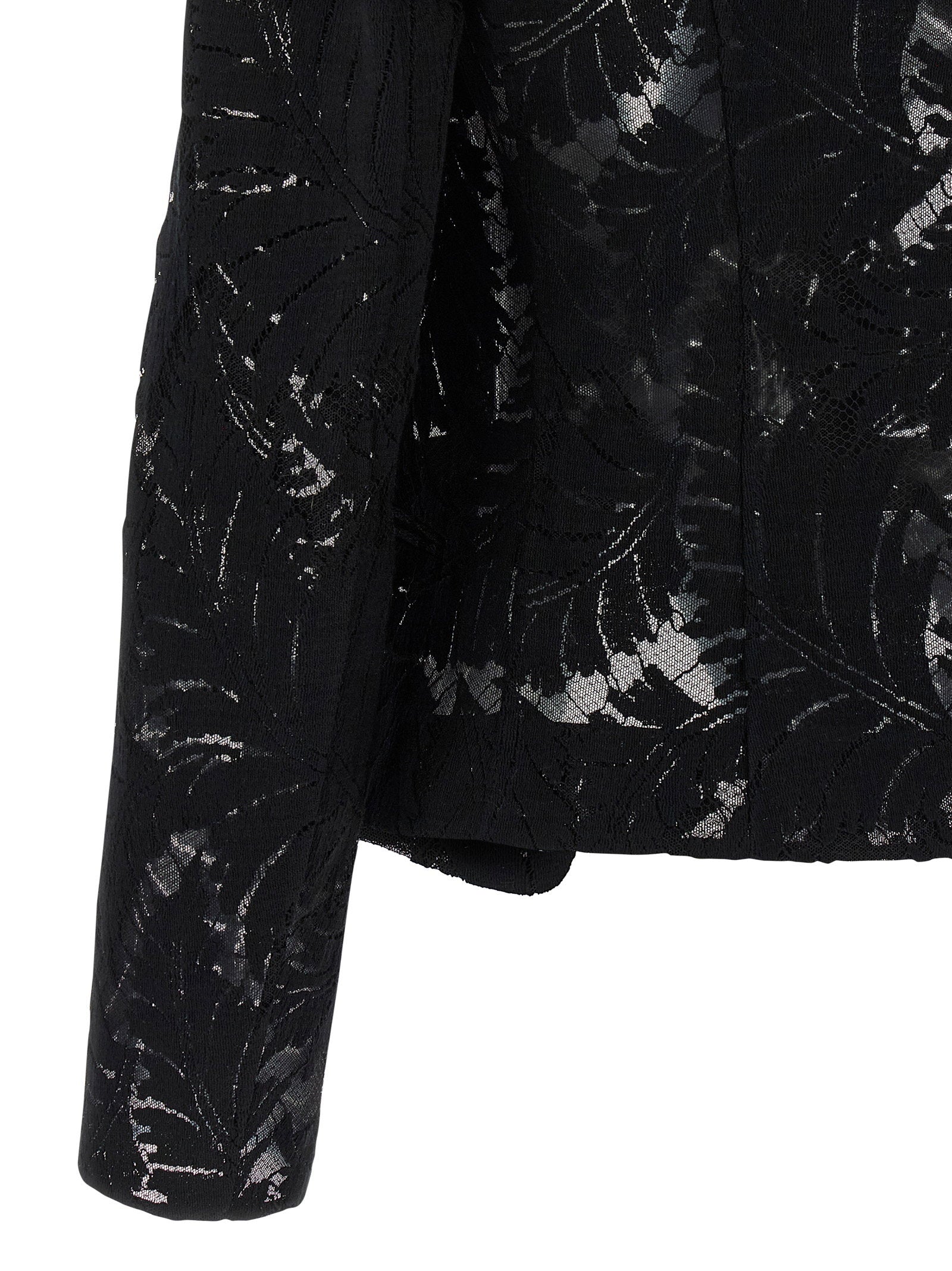 Balmain Lace Blazer Black