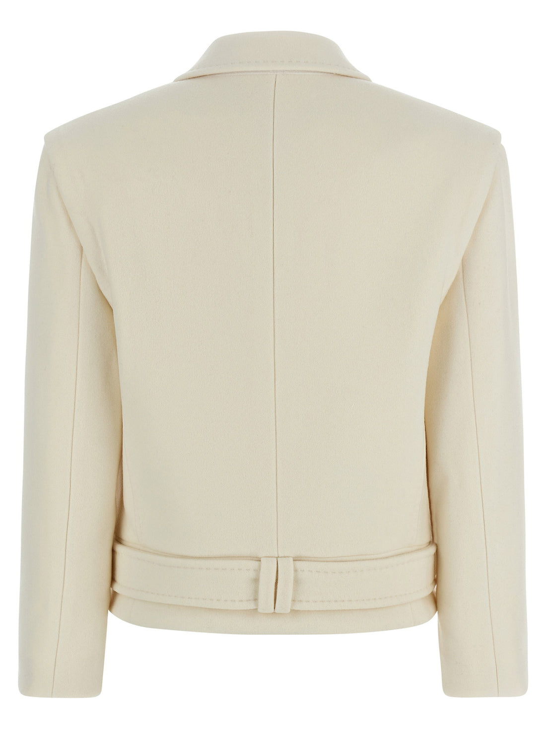 Balmain Double-breasted Coat White