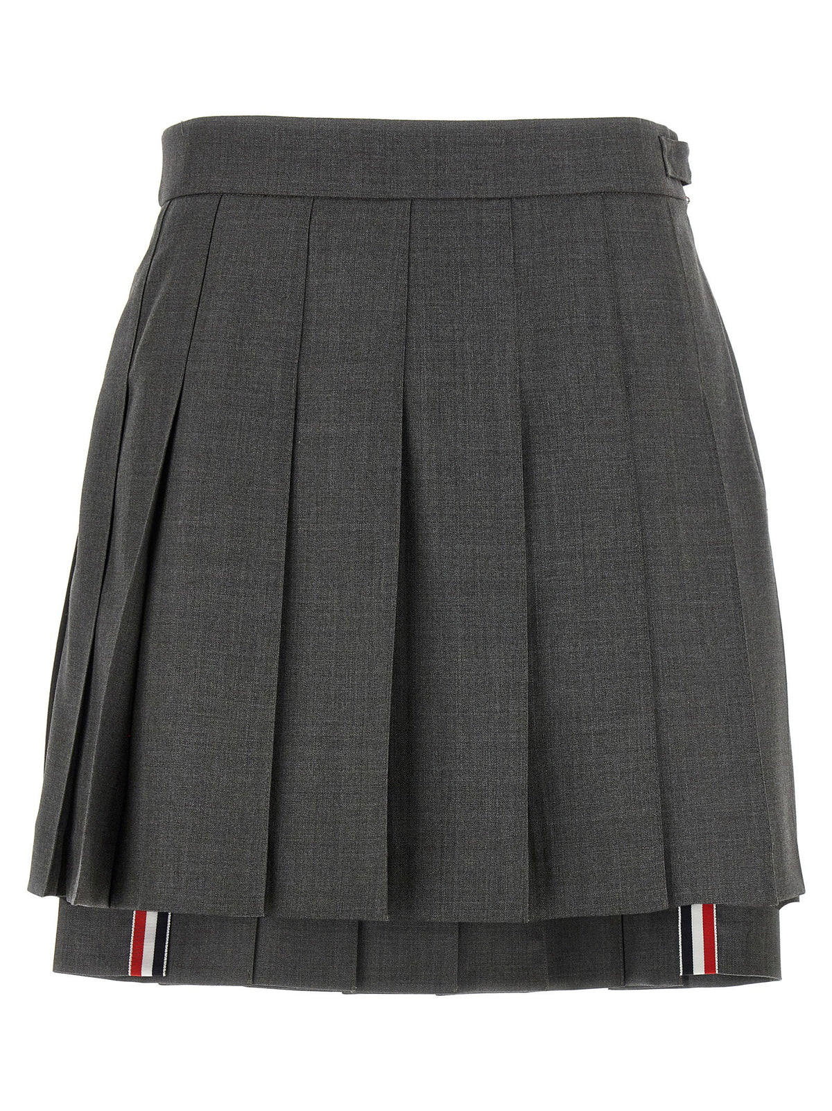 Thom Browne Uniform Mini Skirt Gray