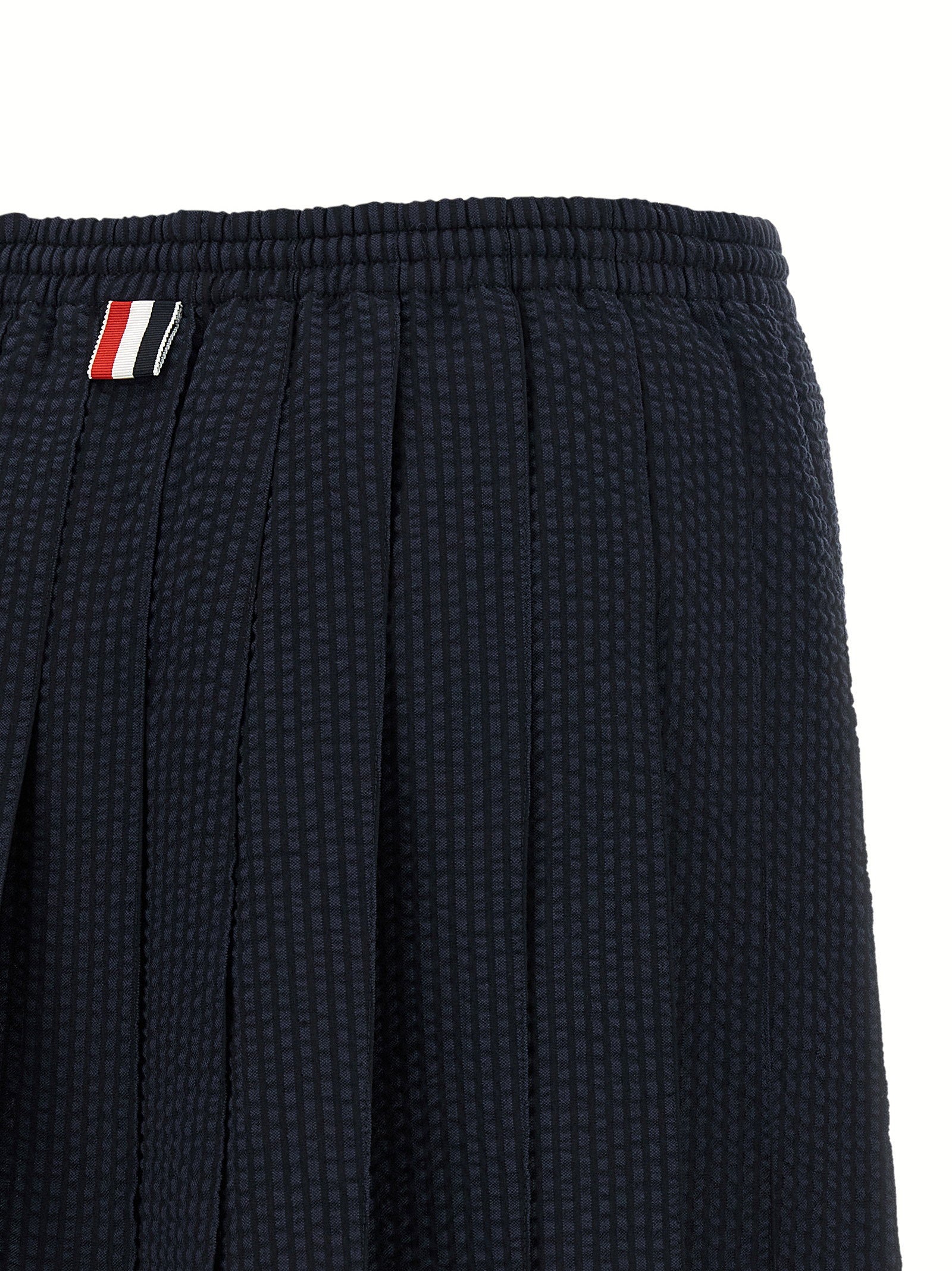 Thom Browne Striped Skirt Blue