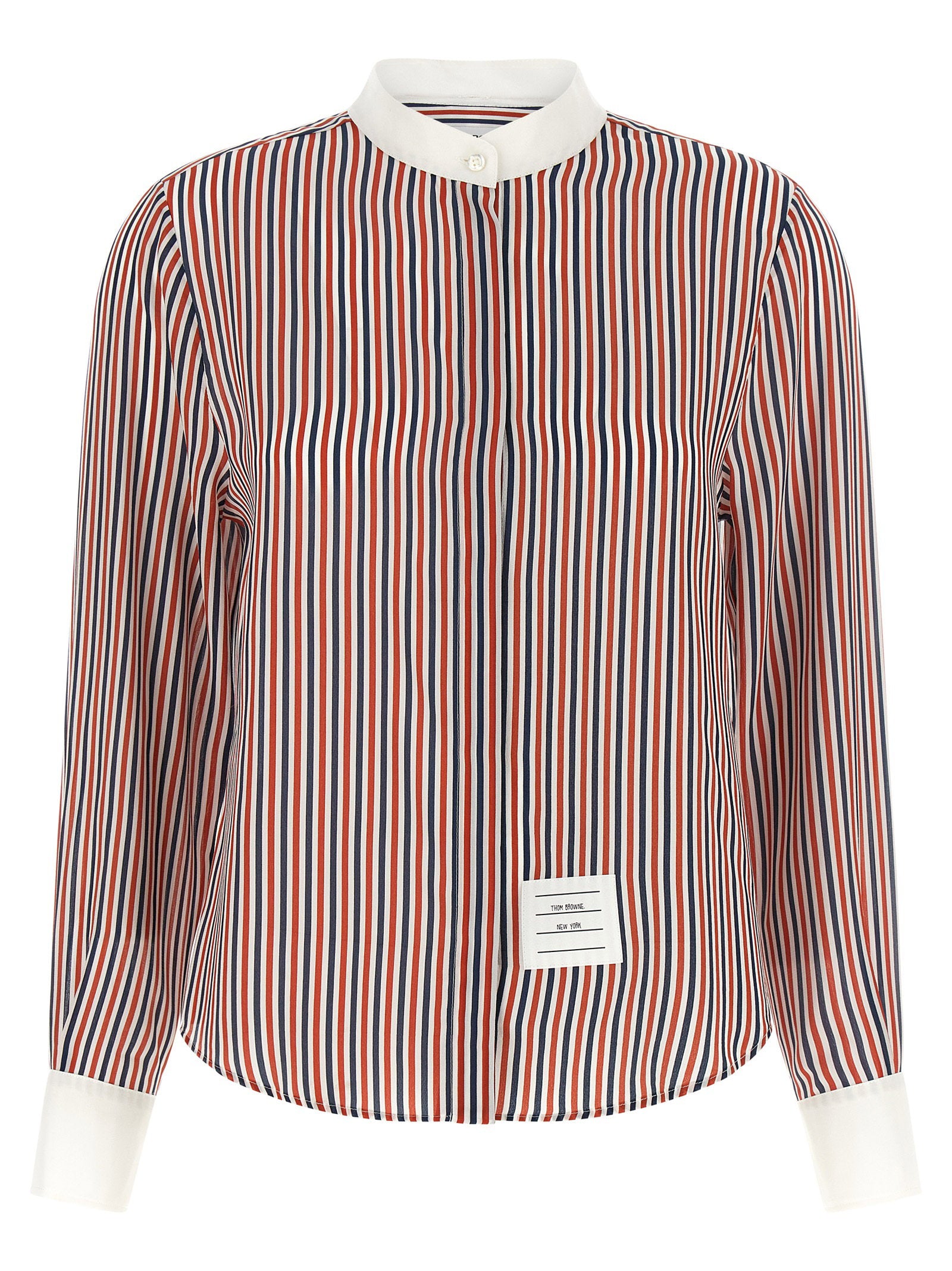 Thom Browne Removable Lavallière Collar Shirt Multicolor