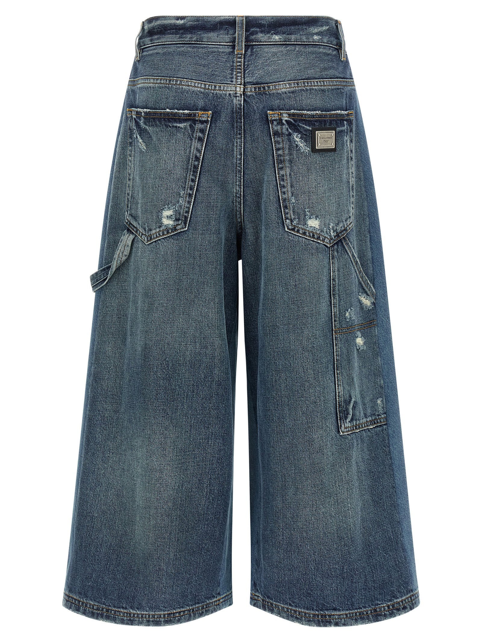 Dolce & Gabbana Denim Bermuda Shorts Blue