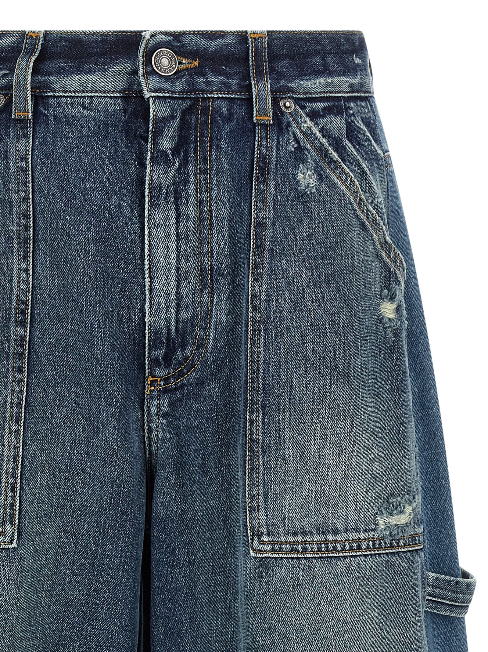 Dolce & Gabbana Denim Bermuda Shorts Blue