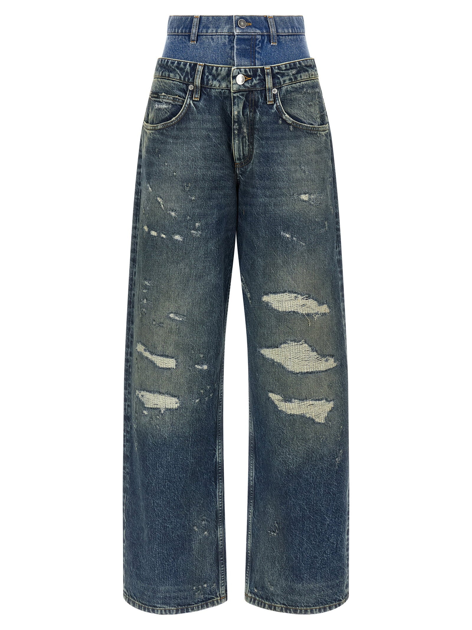 Dolce & Gabbana Double Layer Jeans Blue