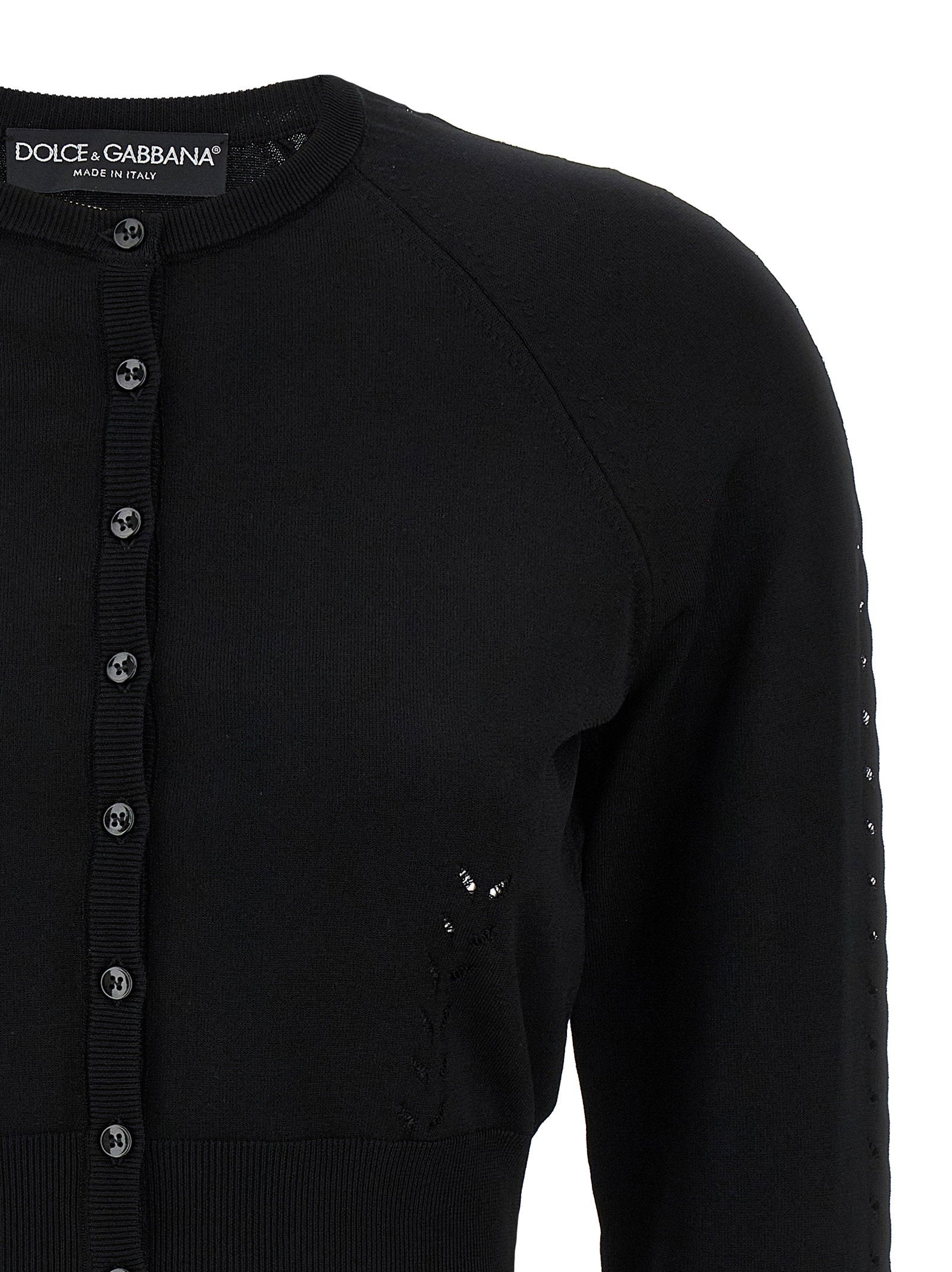Dolce & Gabbana Viscose Cardigan Black