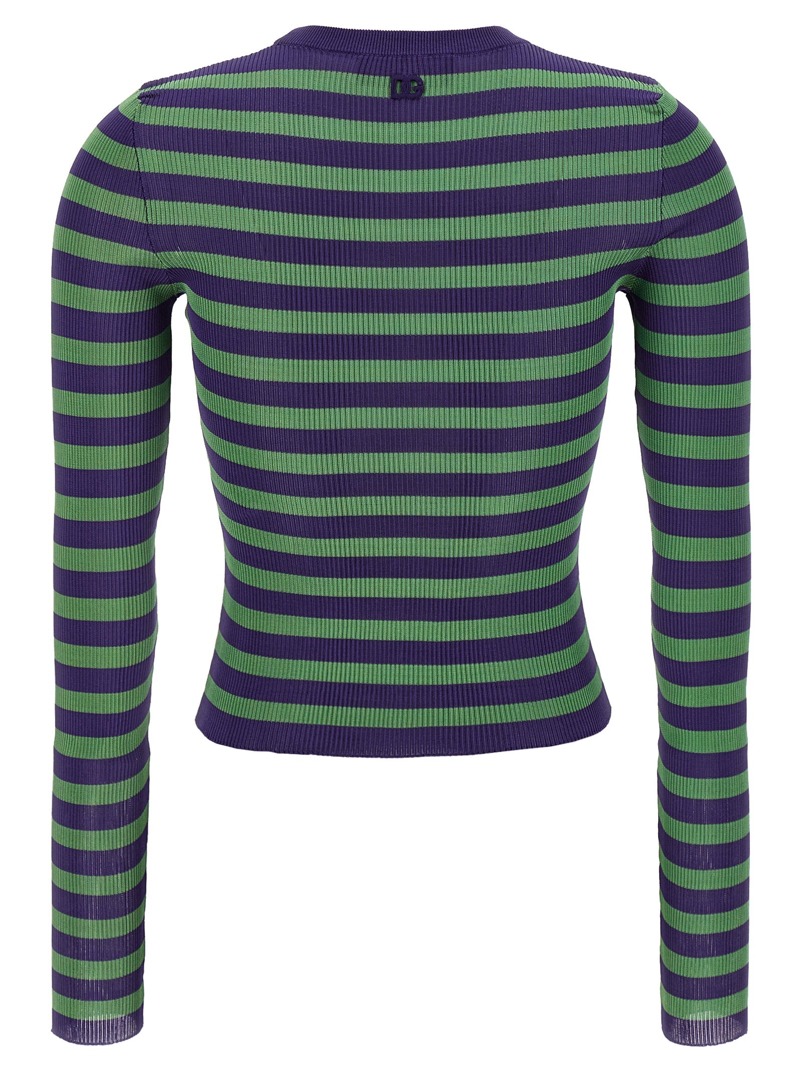 Dolce & Gabbana Striped Viscose Sweater Multicolor