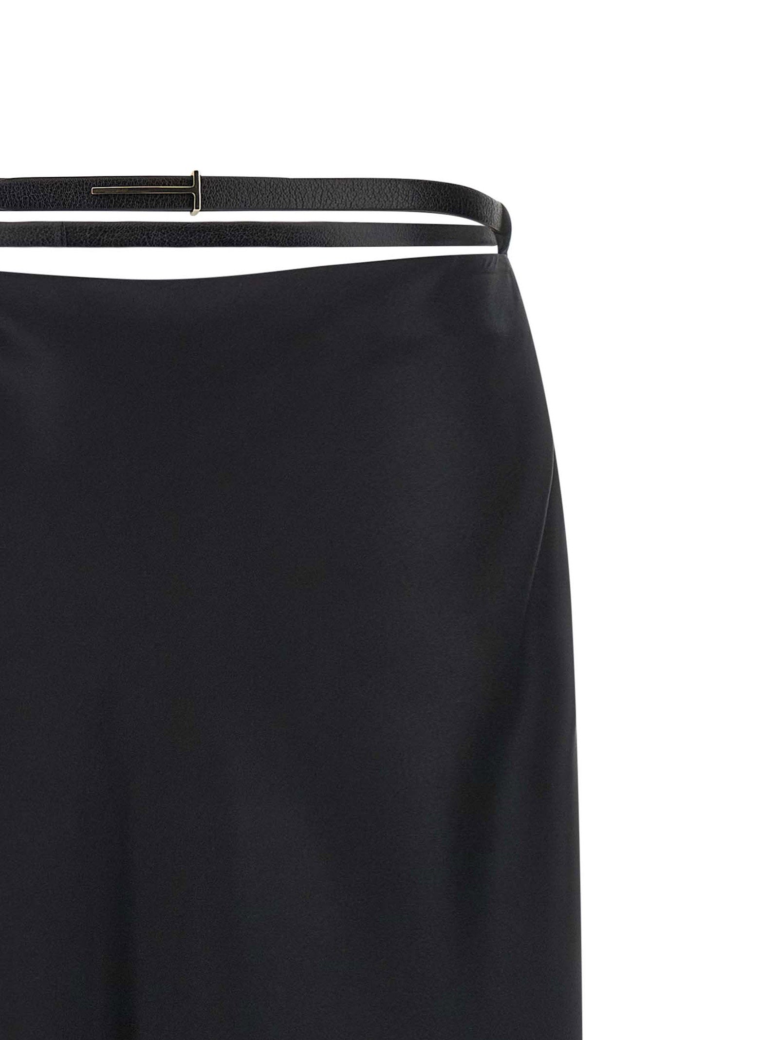 Tom Ford Skirt With Belt Black