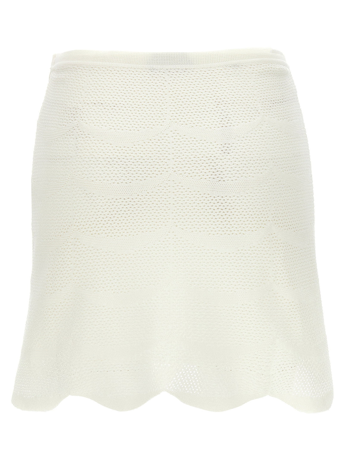 Tom Ford Crochet Mini Skirt White