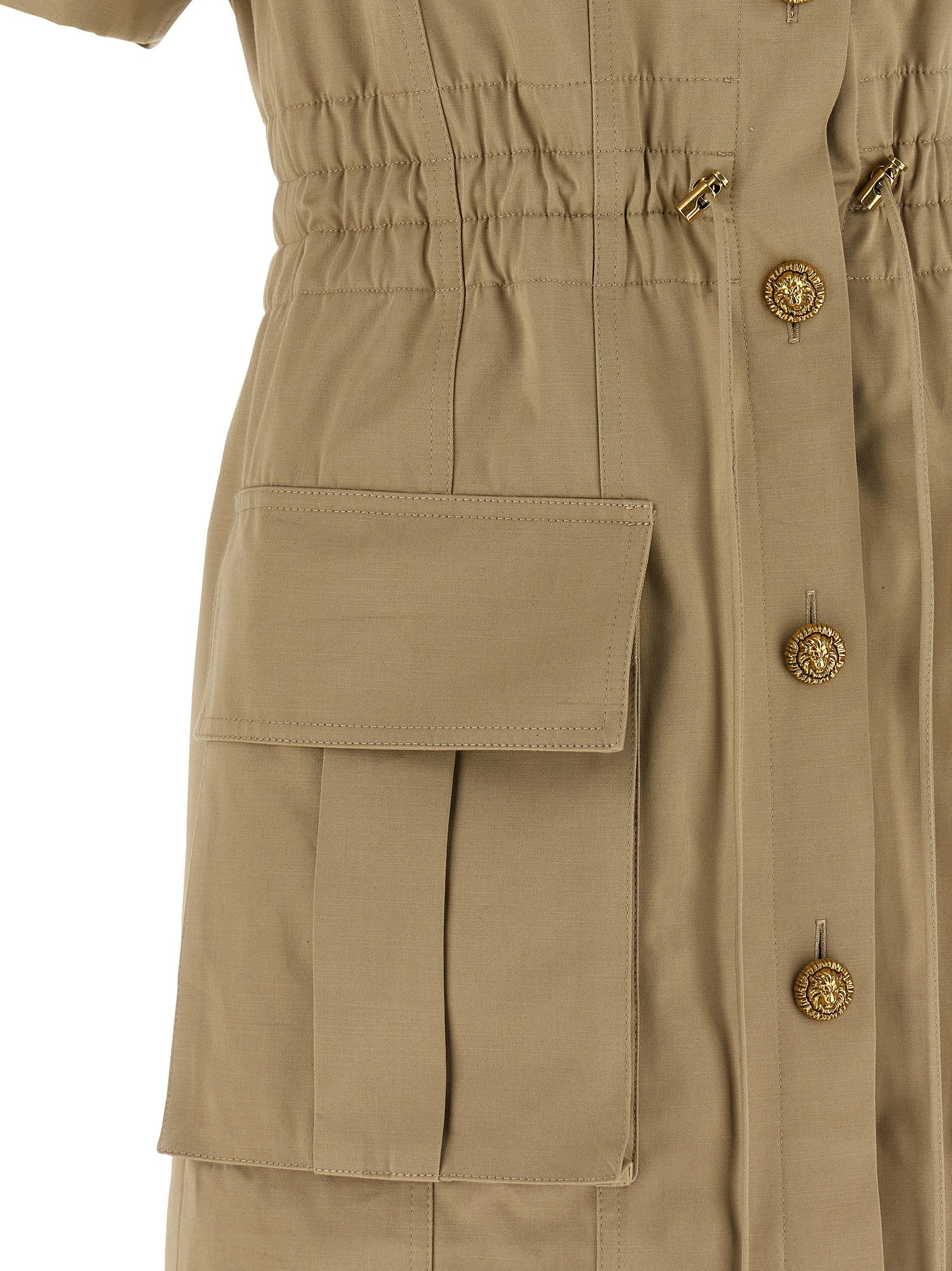 Balmain Saharan Dress Green
