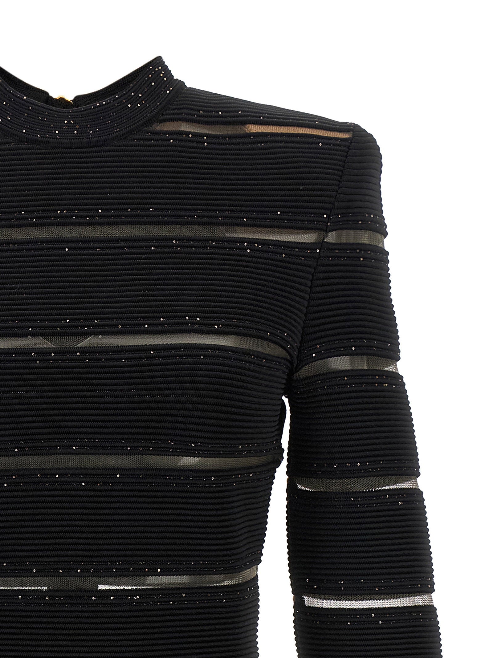 Balmain Bodycon Dress Black