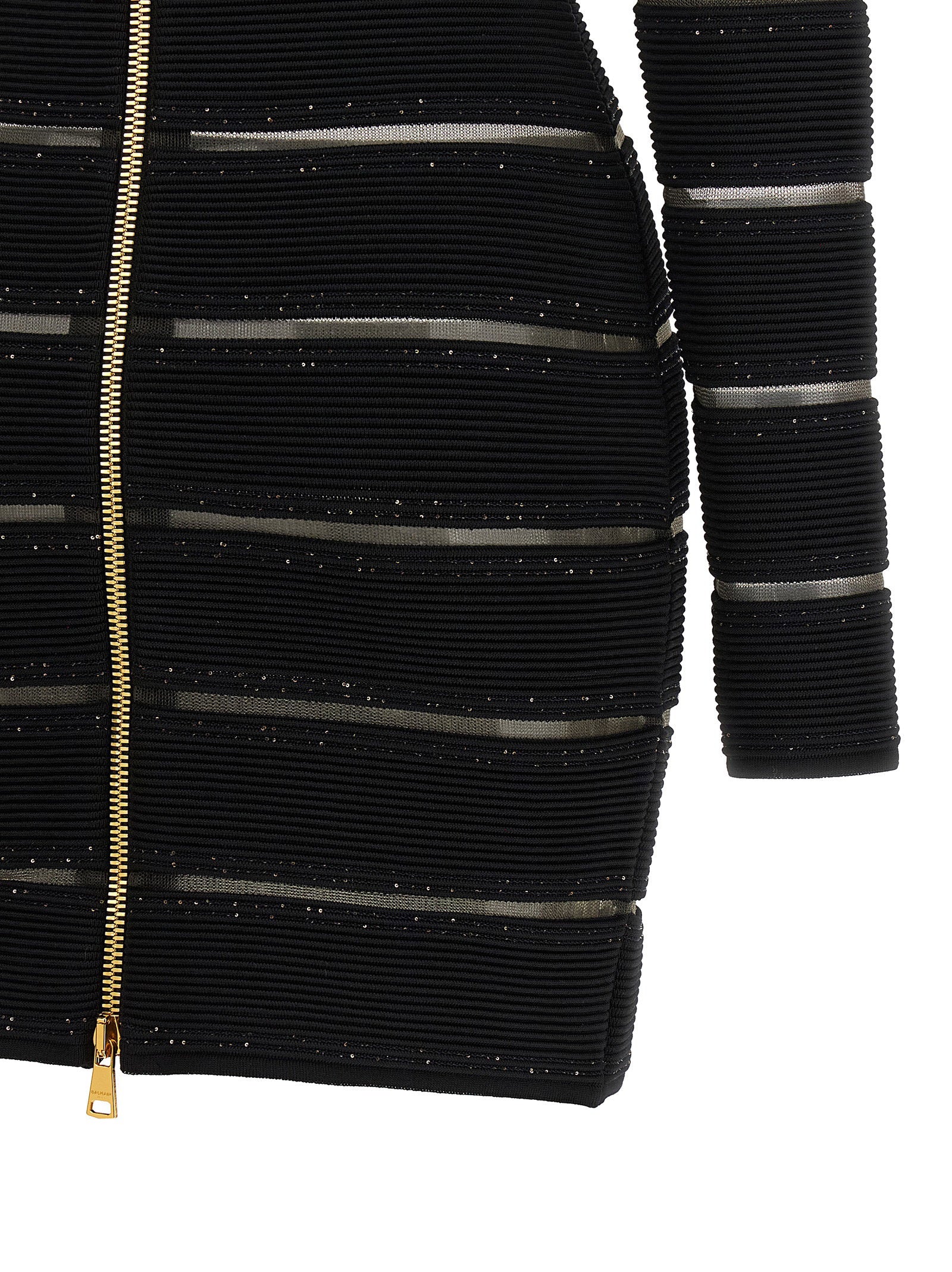 Balmain Bodycon Dress Black