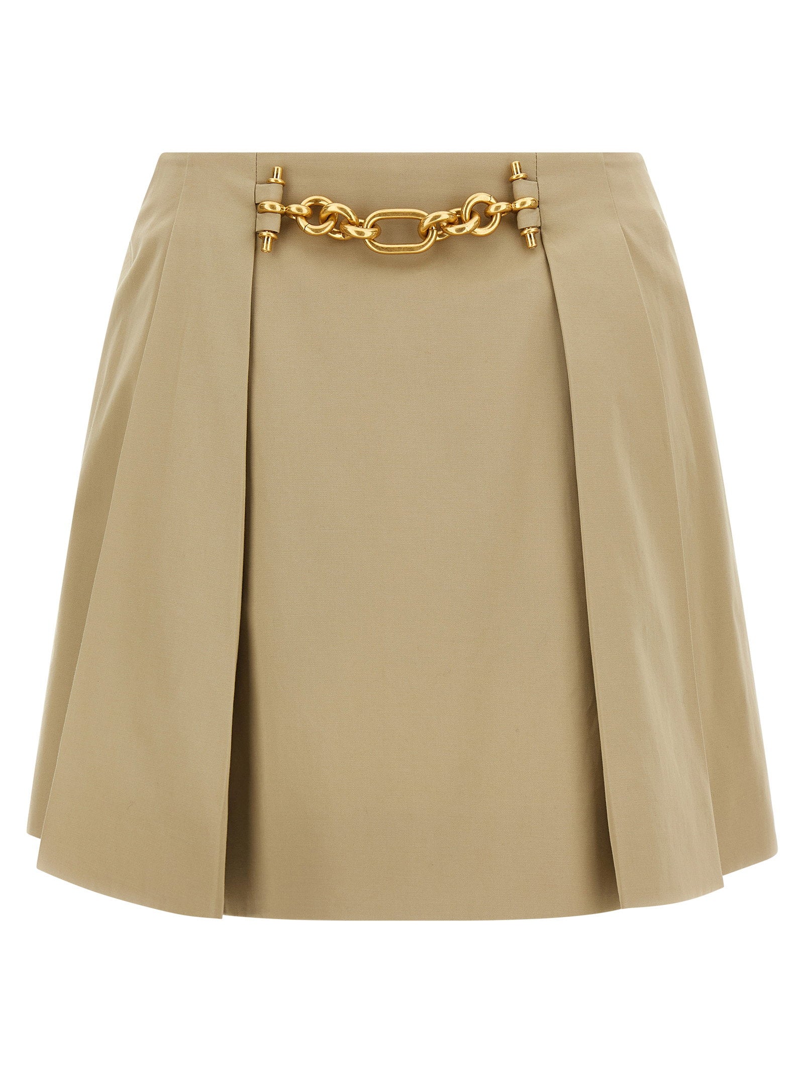 Balmain Chain Skirt Beige