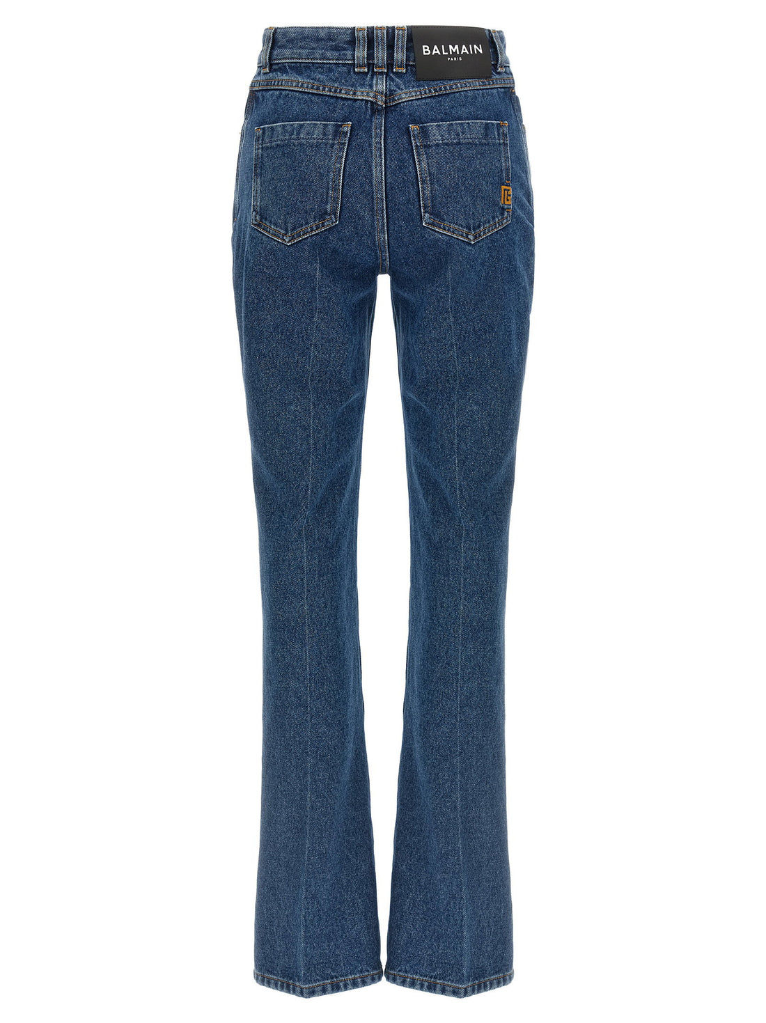 Balmain Embroidery Jeans Blue