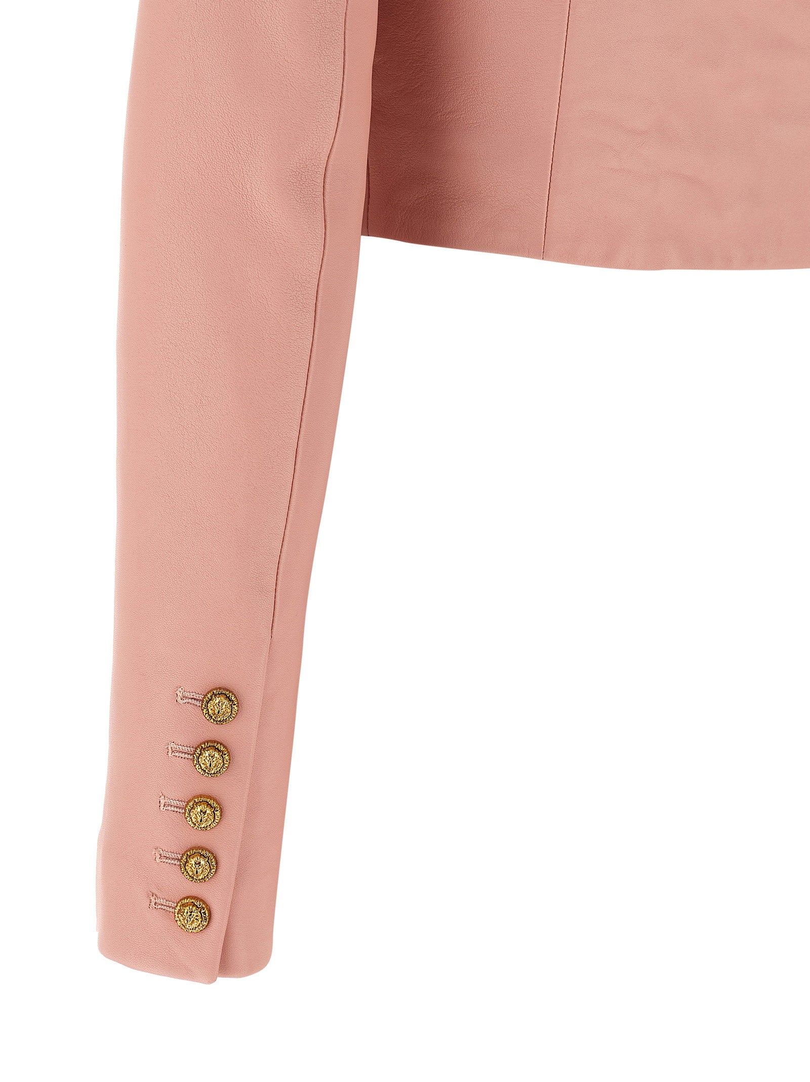 Balmain Testa Di Leone Bolero Blazer Pink