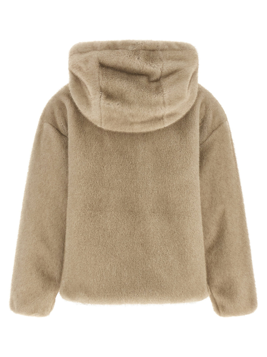 Herno Eco Fur Hooded Beige
