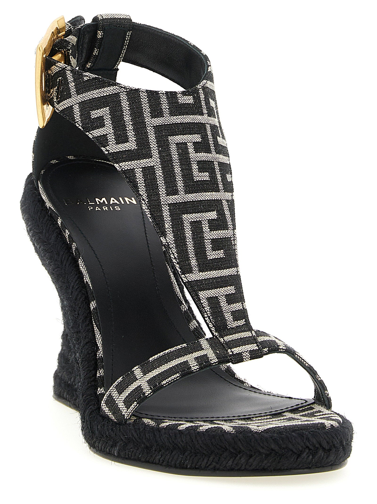 Balmain Anthem Espadrilles Black