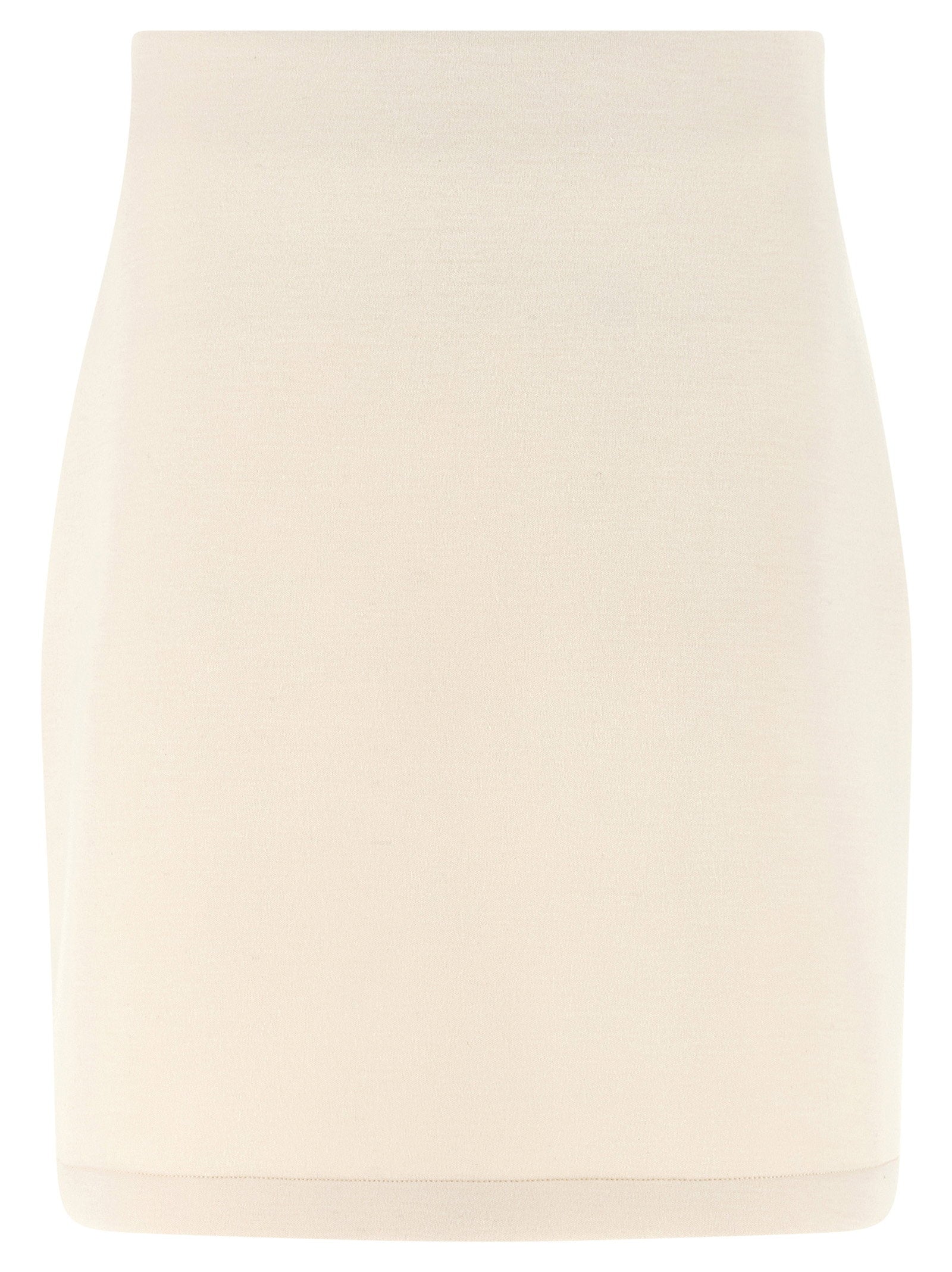 Fabiana Filippi Cashmere Scuba Skirt Beige