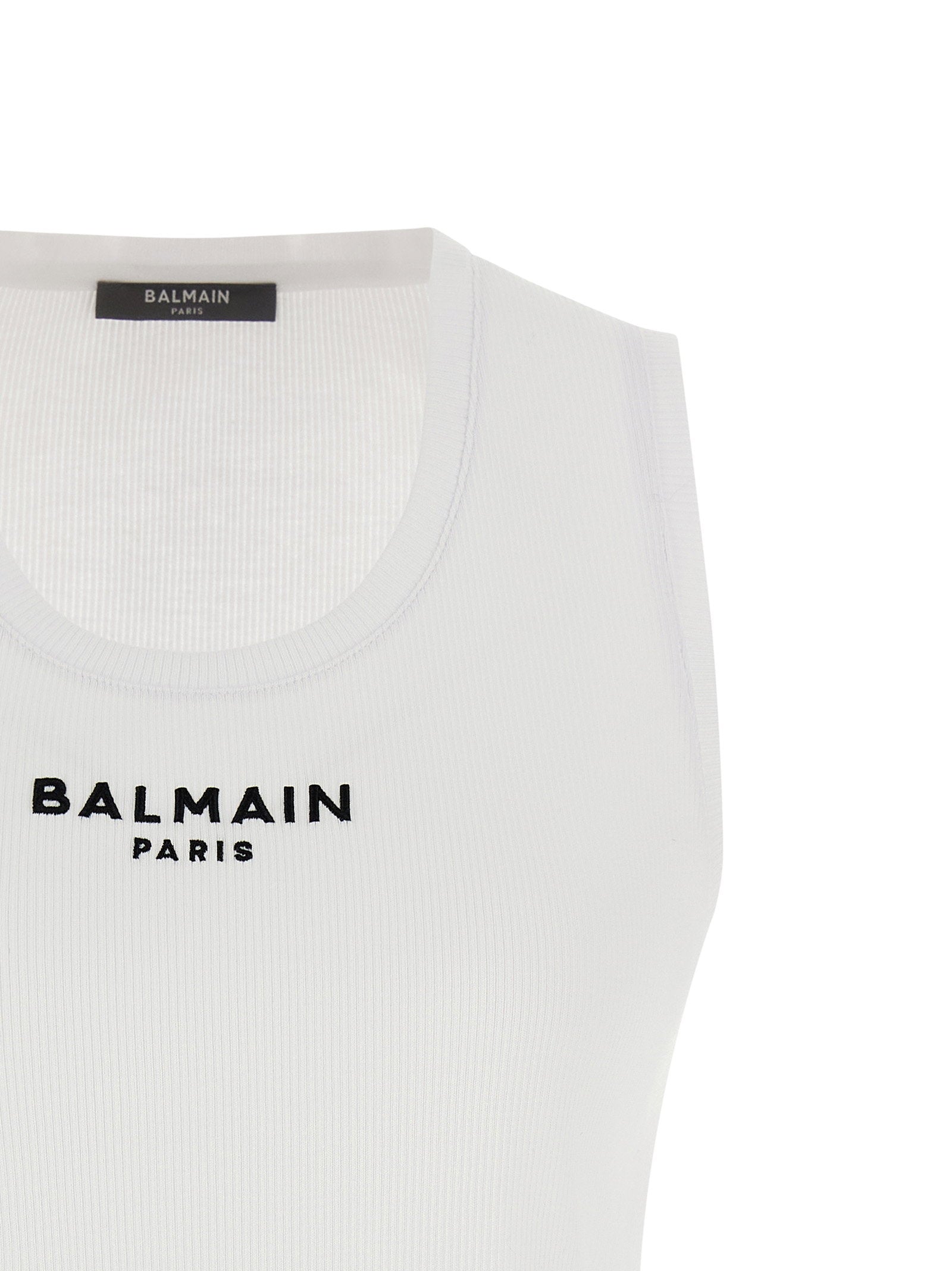 Balmain Paris Tank Top White