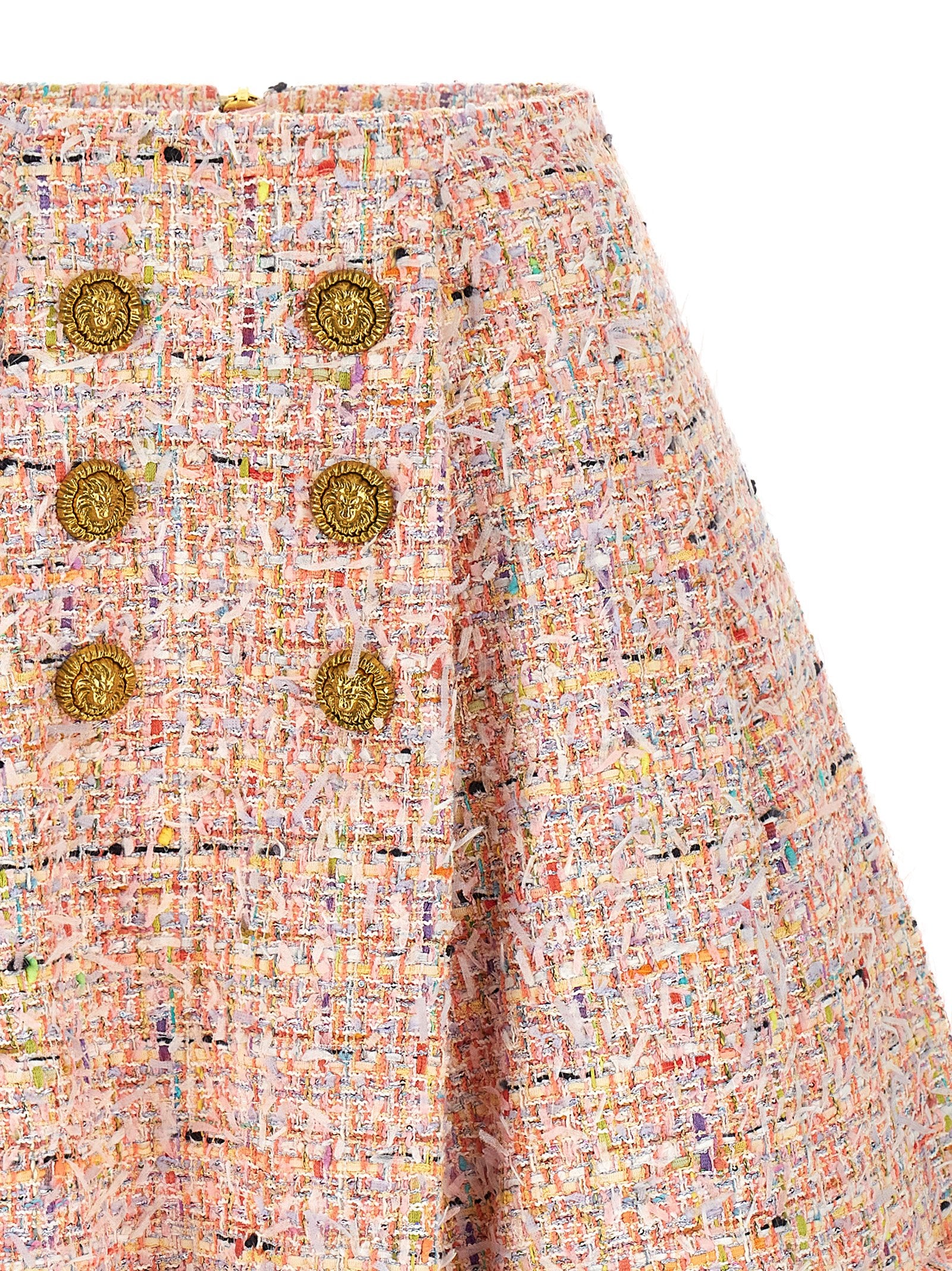 Balmain Skater Skirt Pink