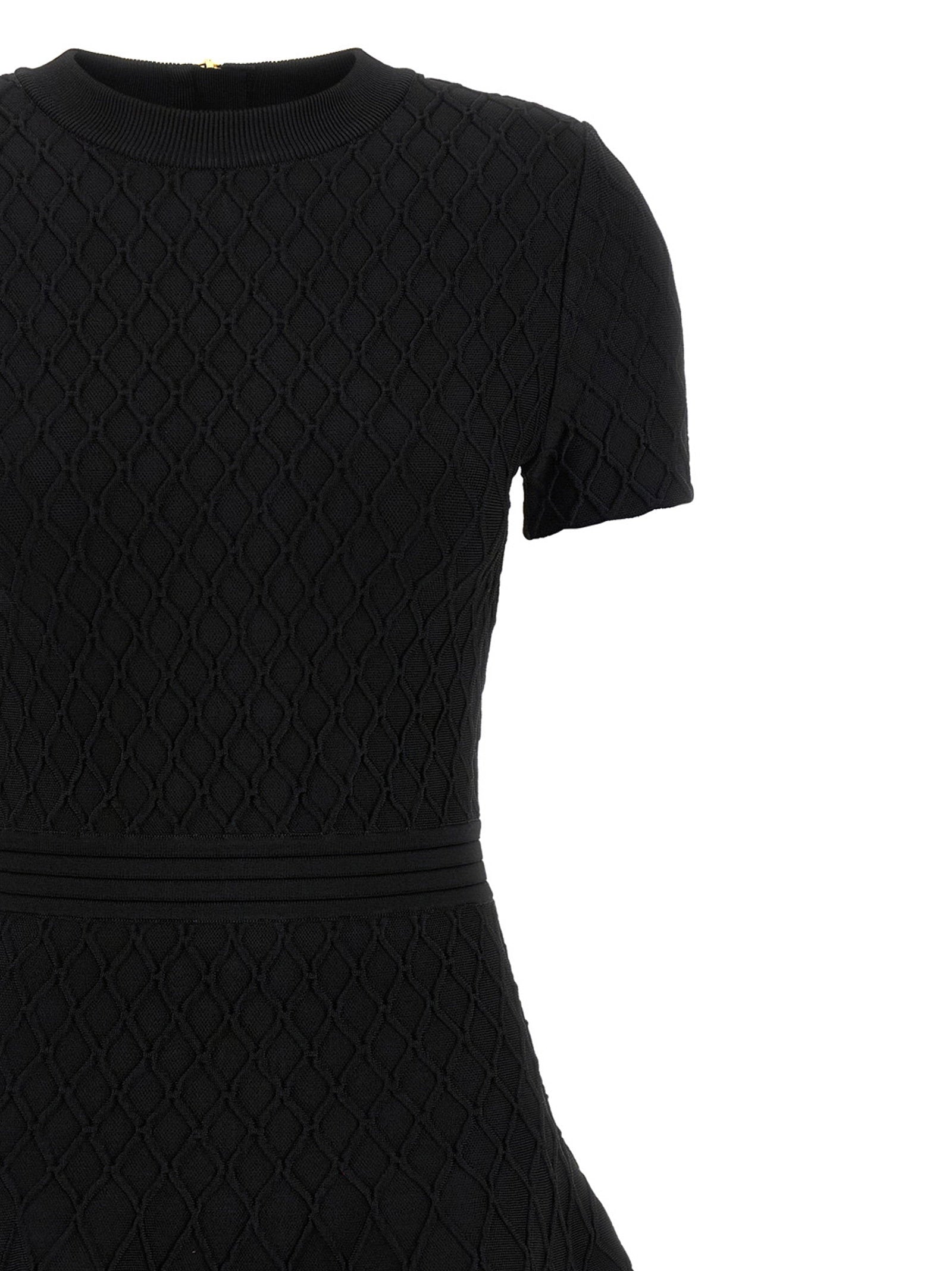 Balmain Skater Dress Black