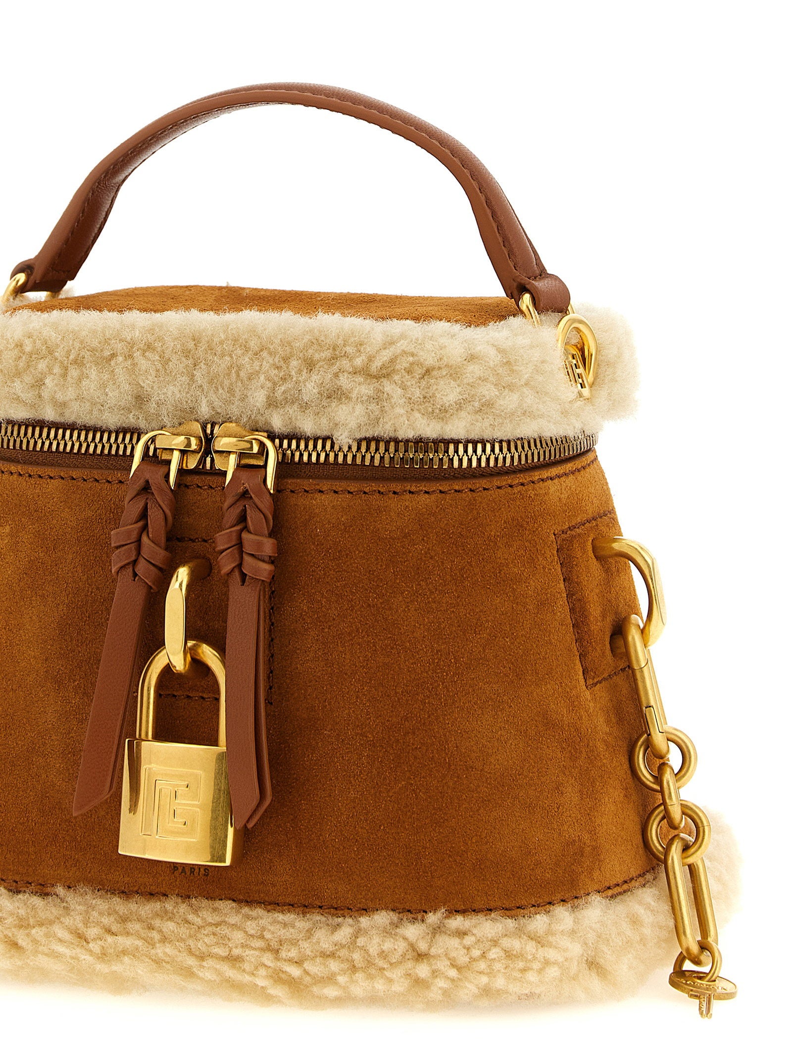 Balmain Pulse Vanity Handbag Brown