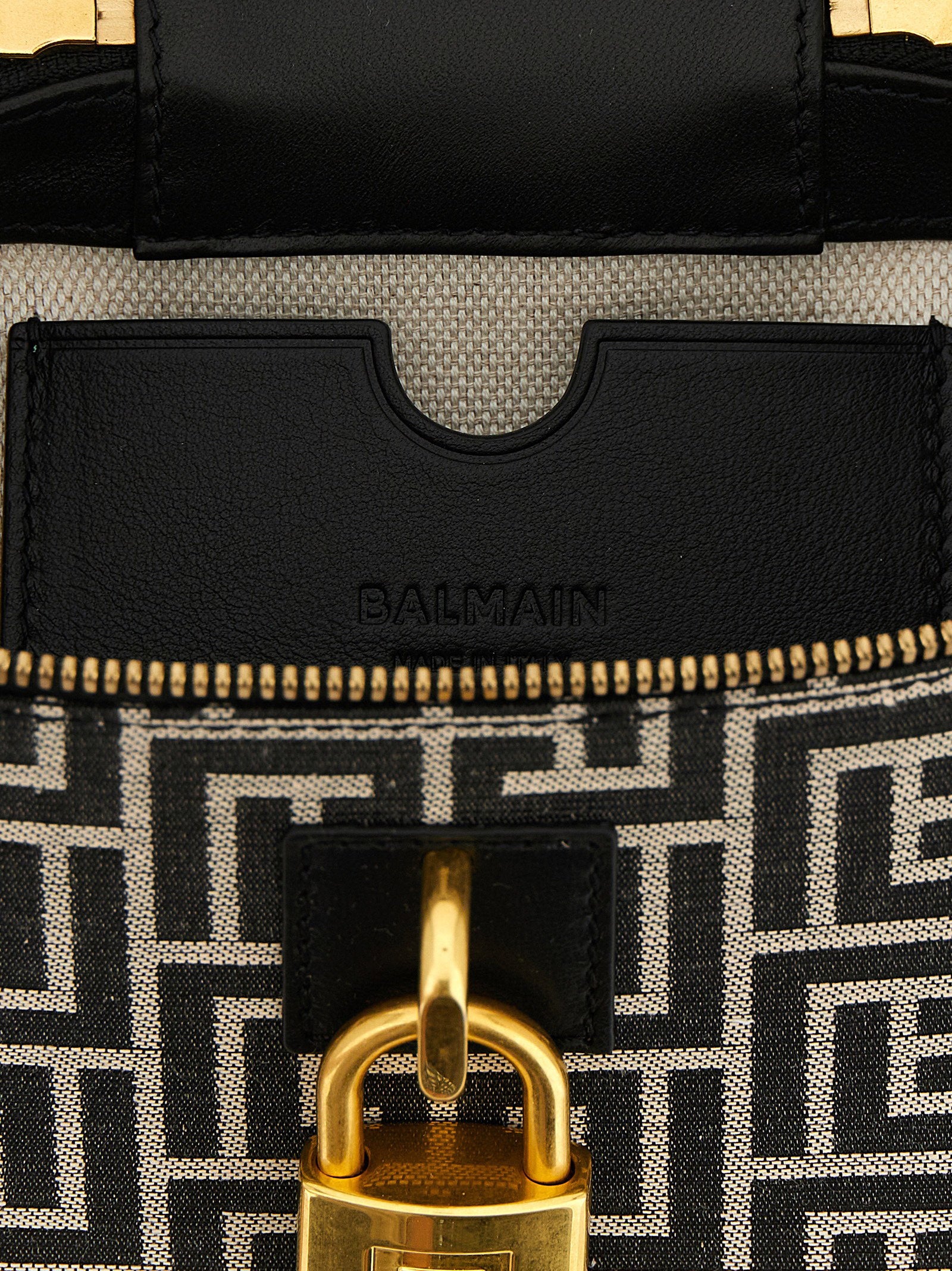 Balmain Pulse Vanity Handbag White/black