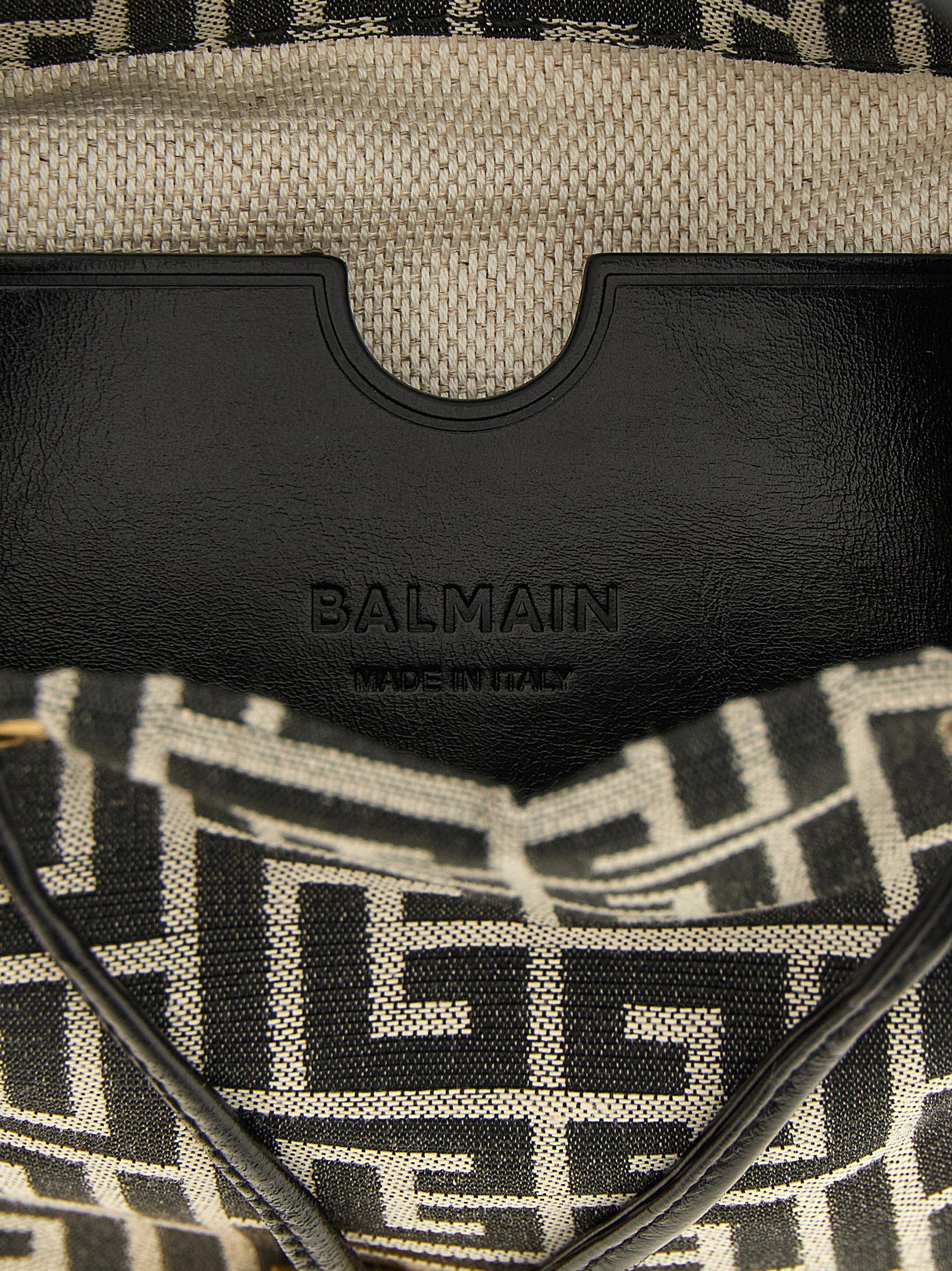 Balmain Pulse Mini Bucket Bag White/black