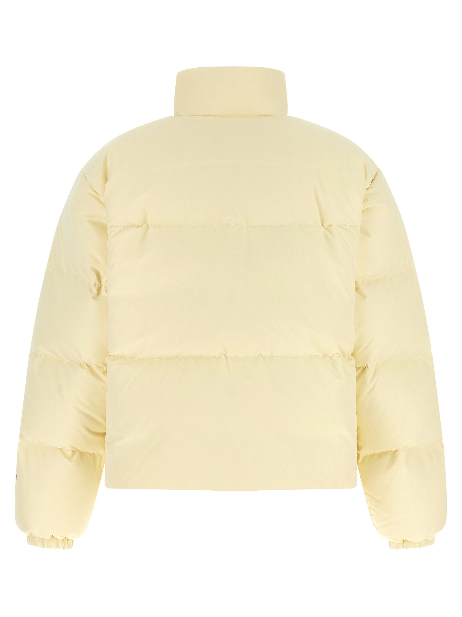 Jil Sander Technical Fabric Quilted Down Jacket Beige