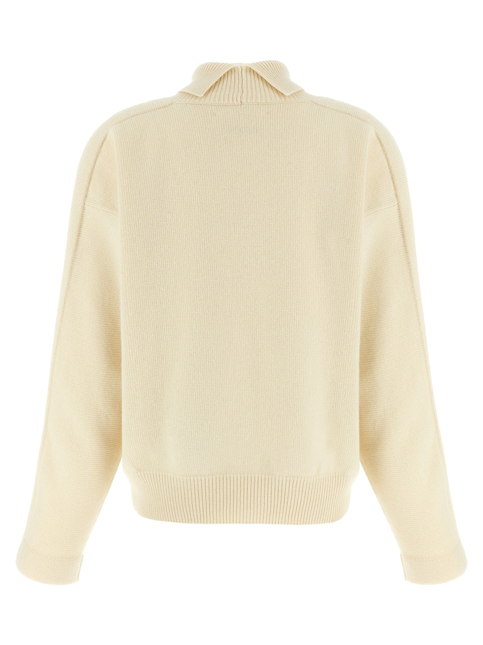 Jil Sander High Neck Sweater White
