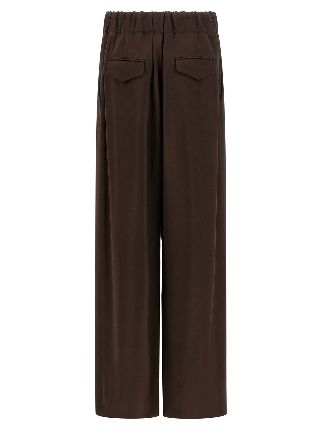 Jil Sander Fluid Viscose Pants Brown