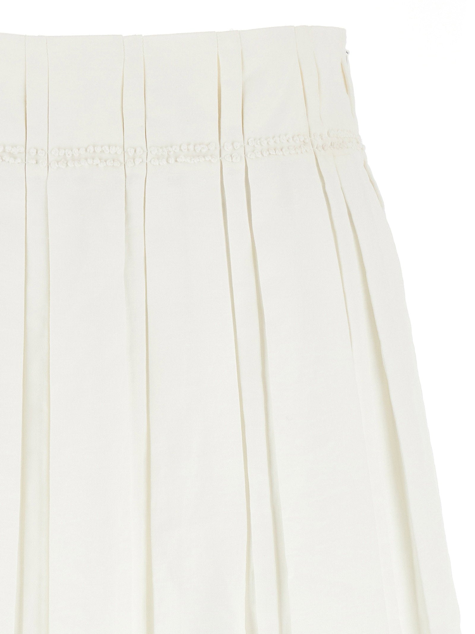 Jil Sander Midi Skirt White