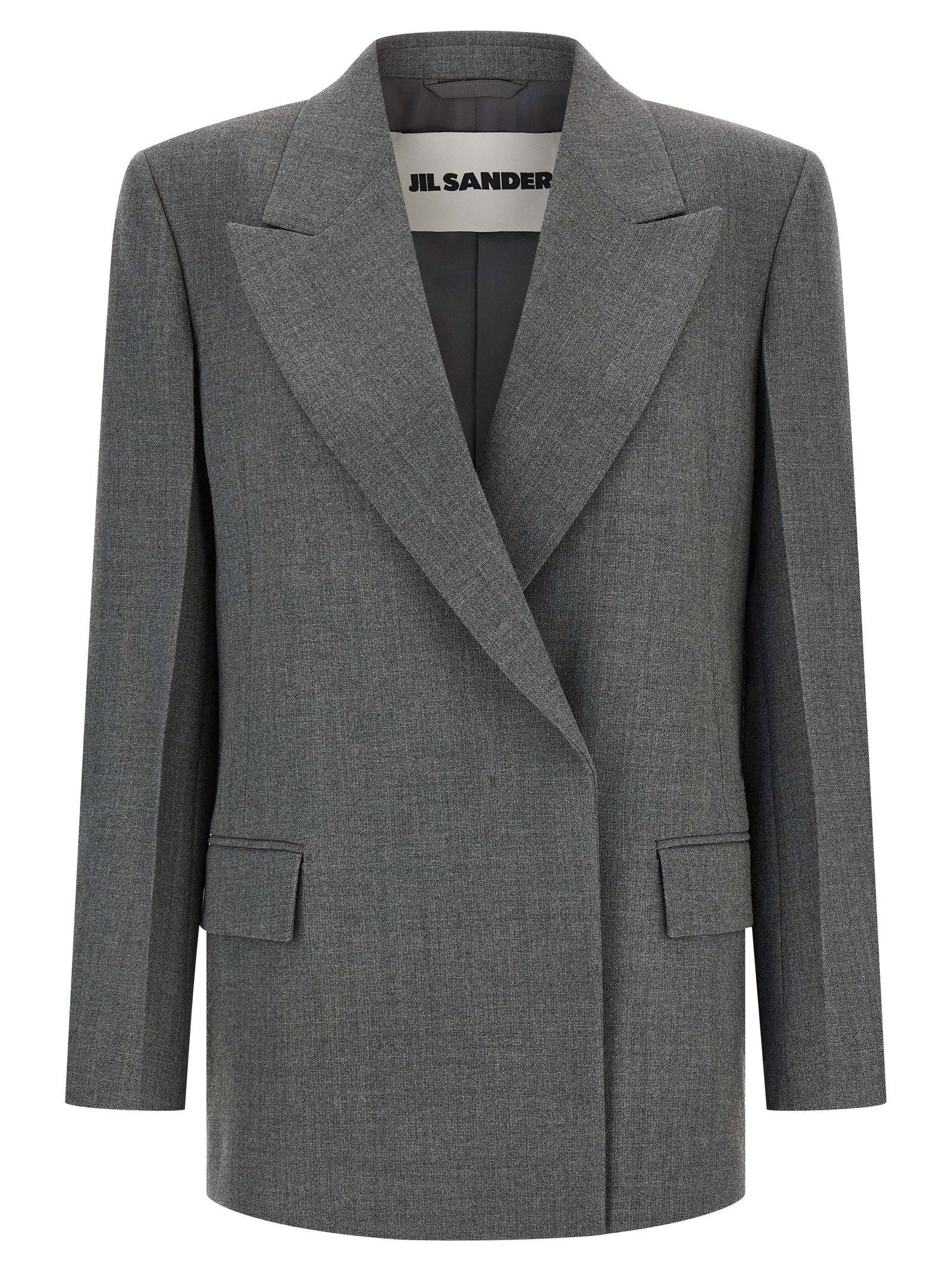 Jil Sander Wool Blazer Gray