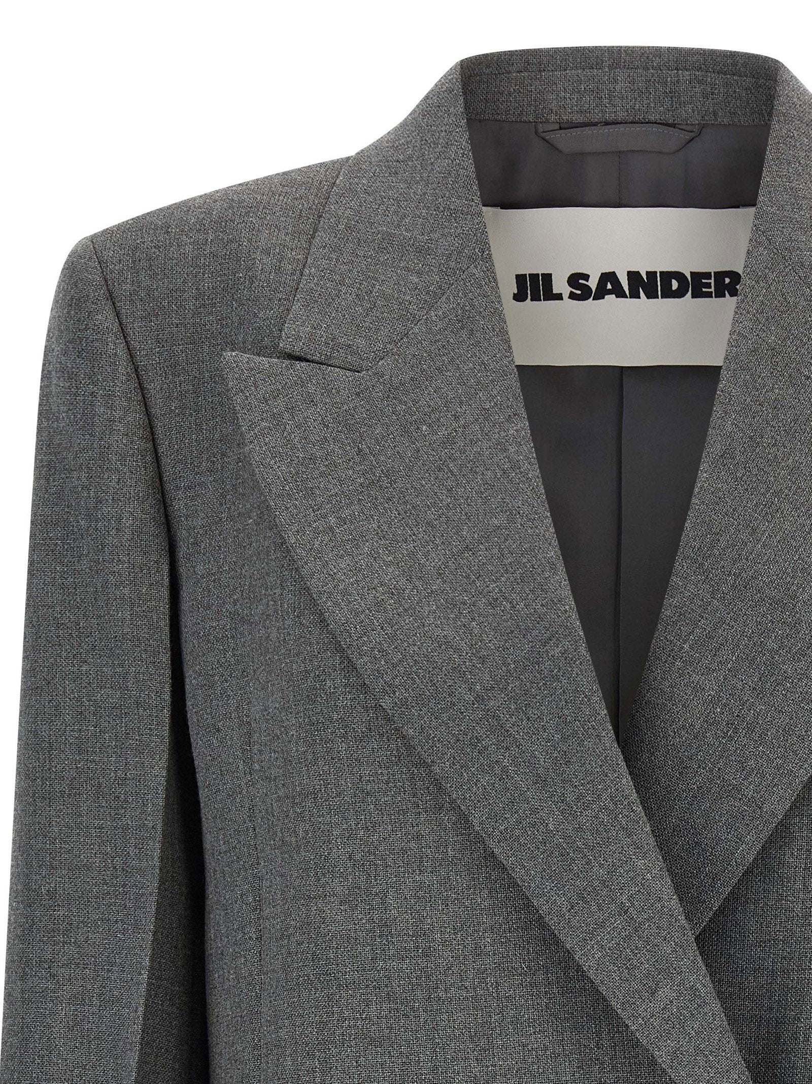 Jil Sander Wool Blazer Gray