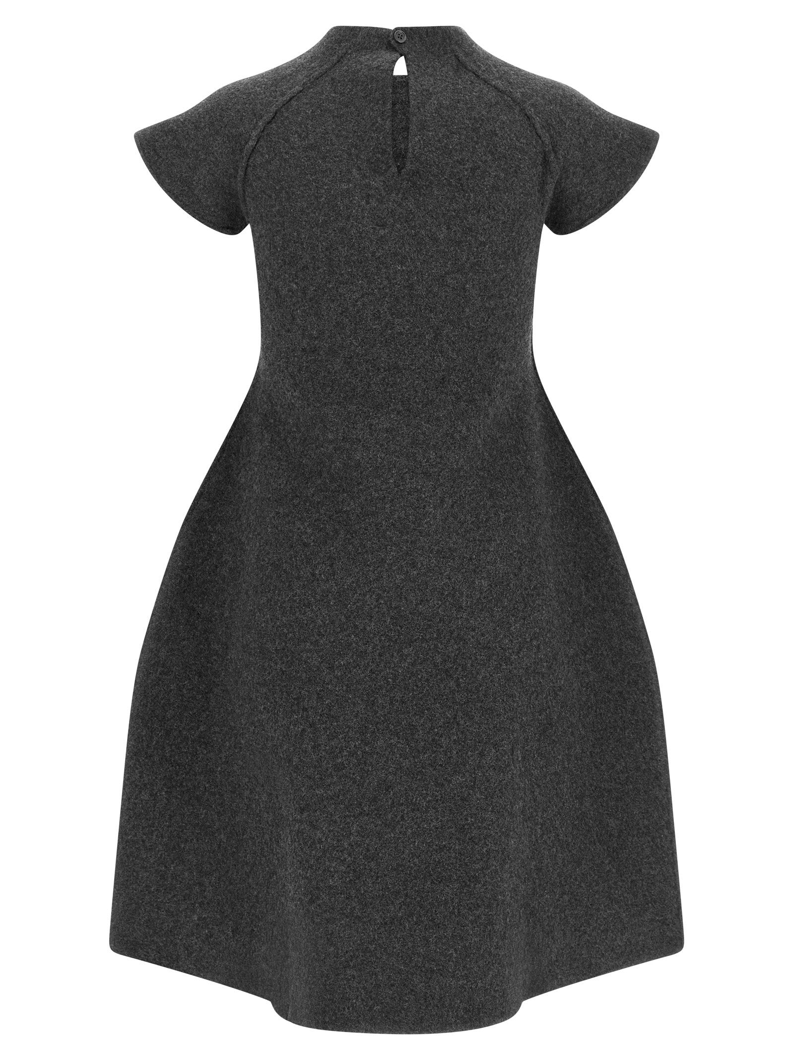 Jil Sander Virgin Wool Dress Gray