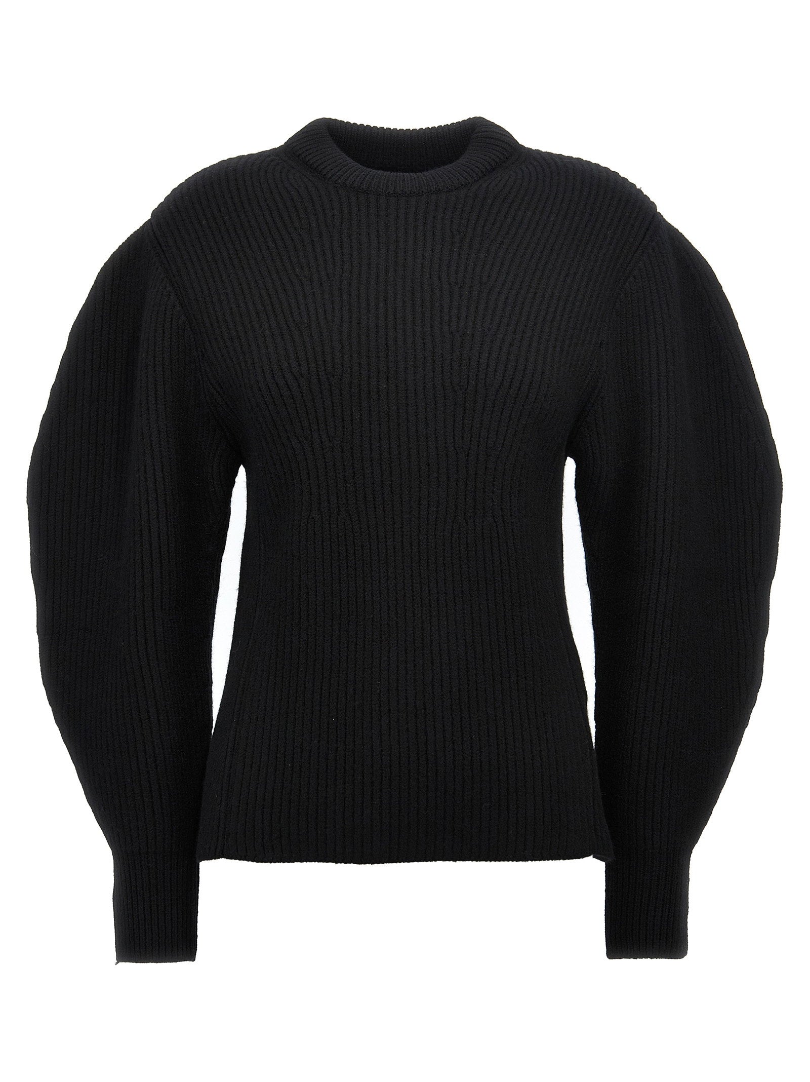 Jil Sander Ribbed Sweater Black