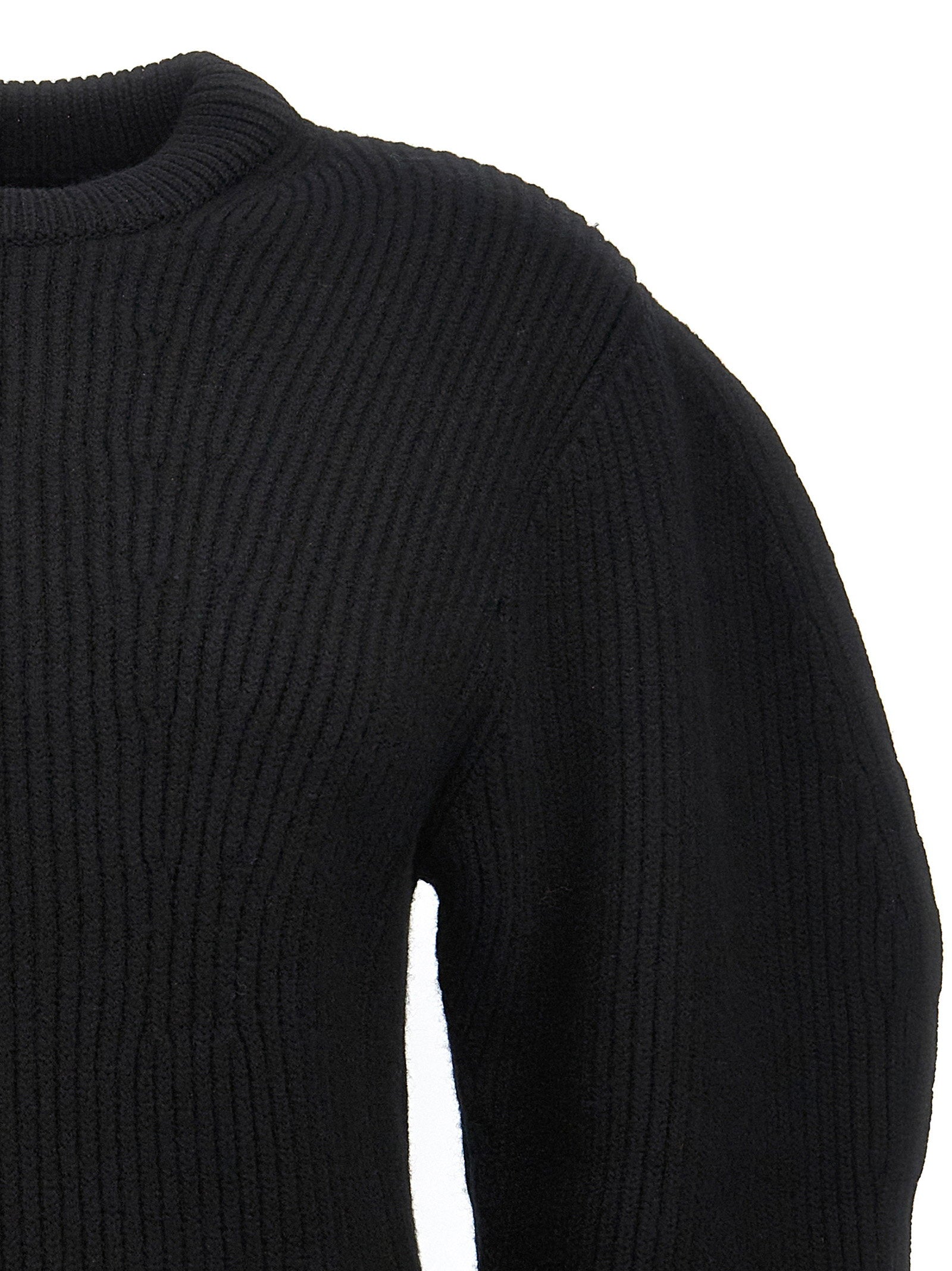Jil Sander Ribbed Sweater Black