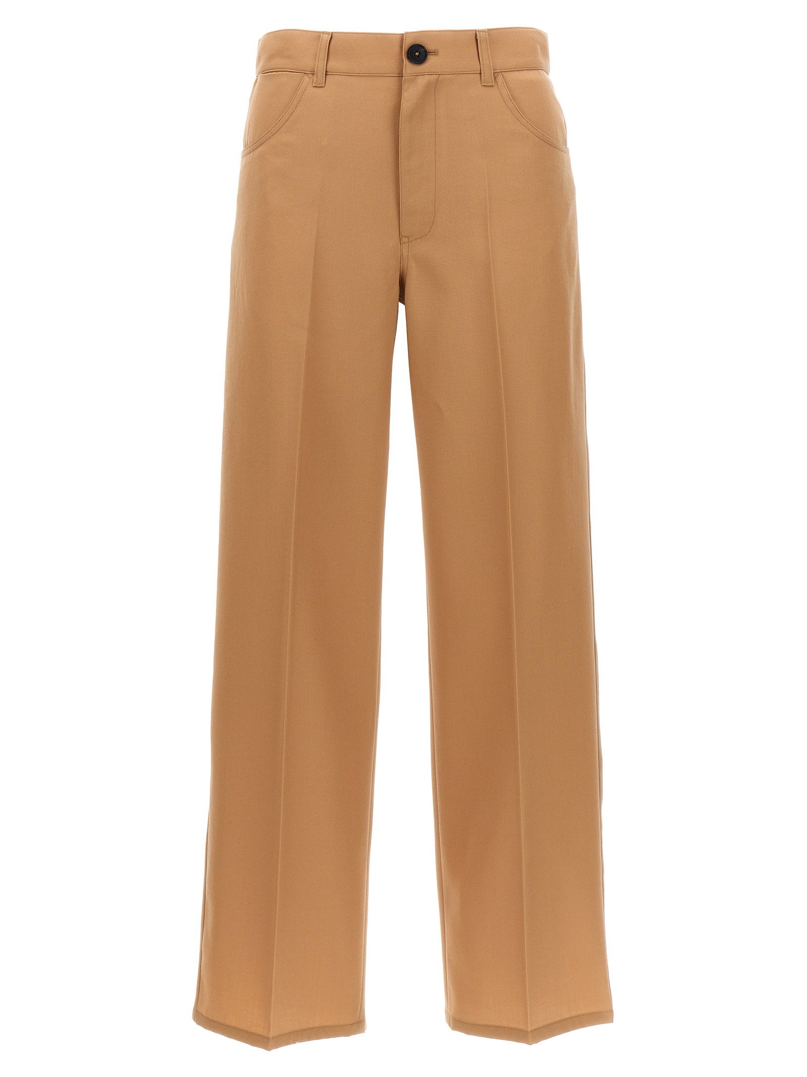 Jil Sander Loose Leg Pants Beige