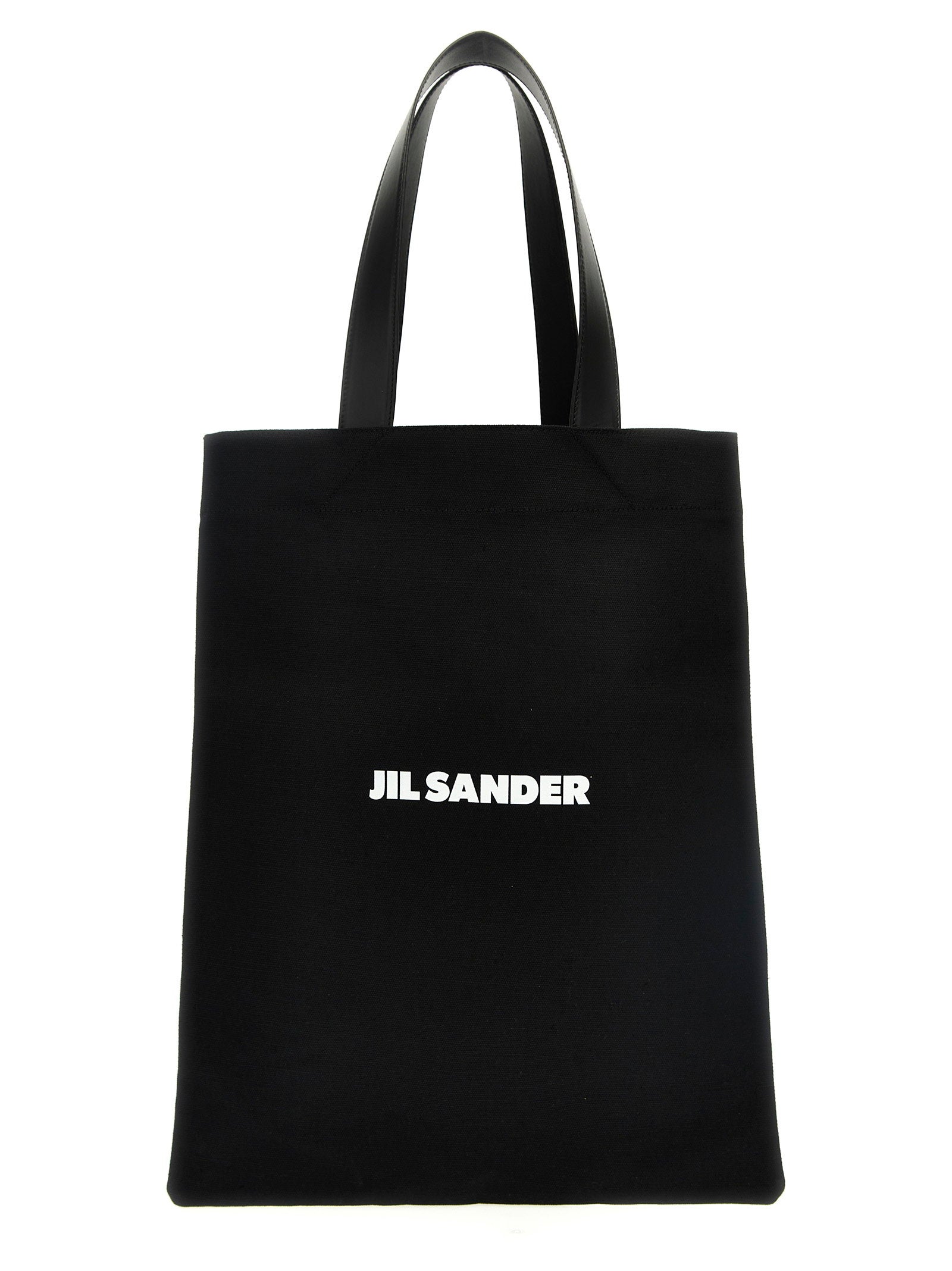Jil Sander Flat Shopper Medium Shopping Black