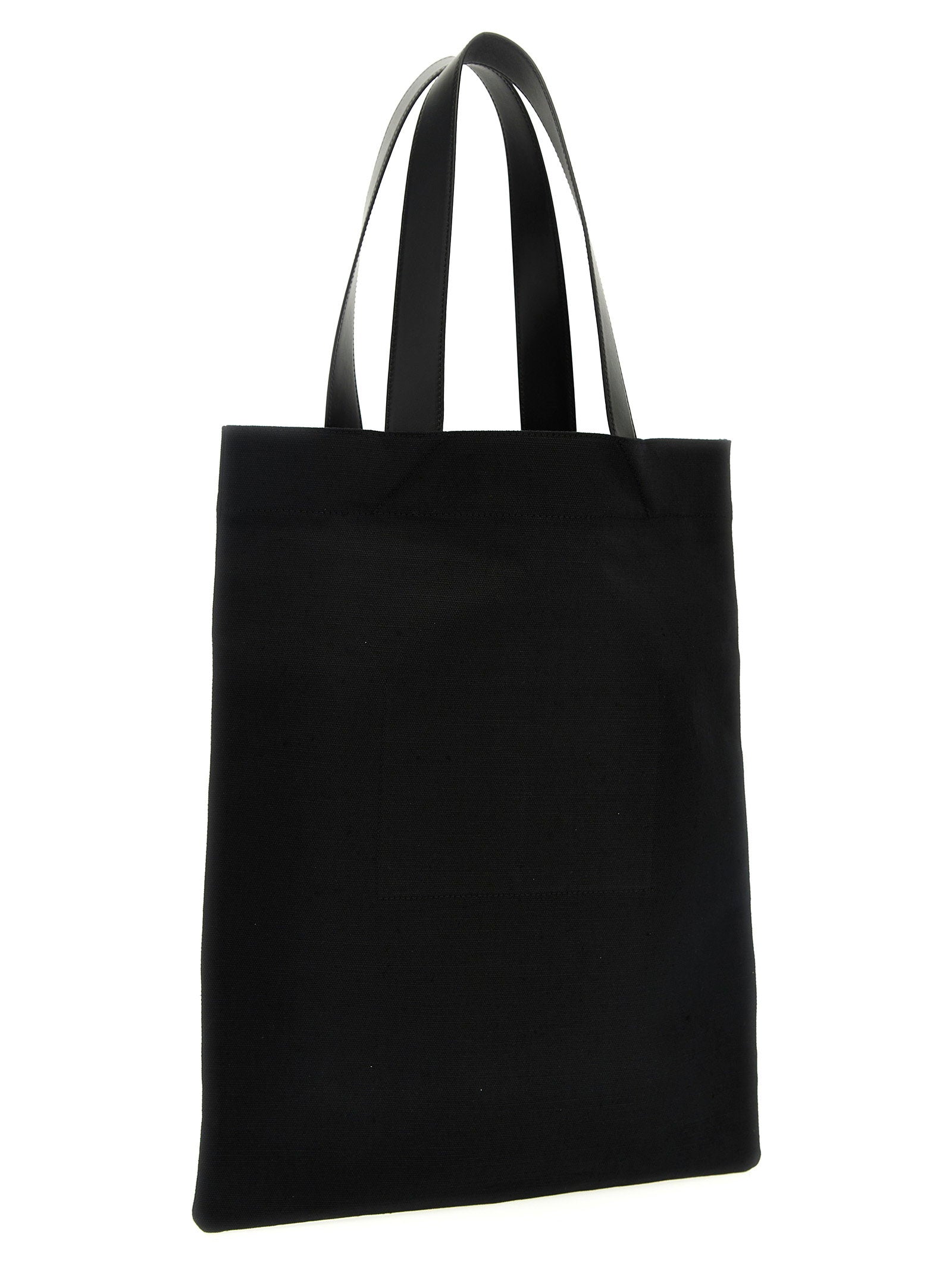 Jil Sander Flat Shopper Medium Shopping Black