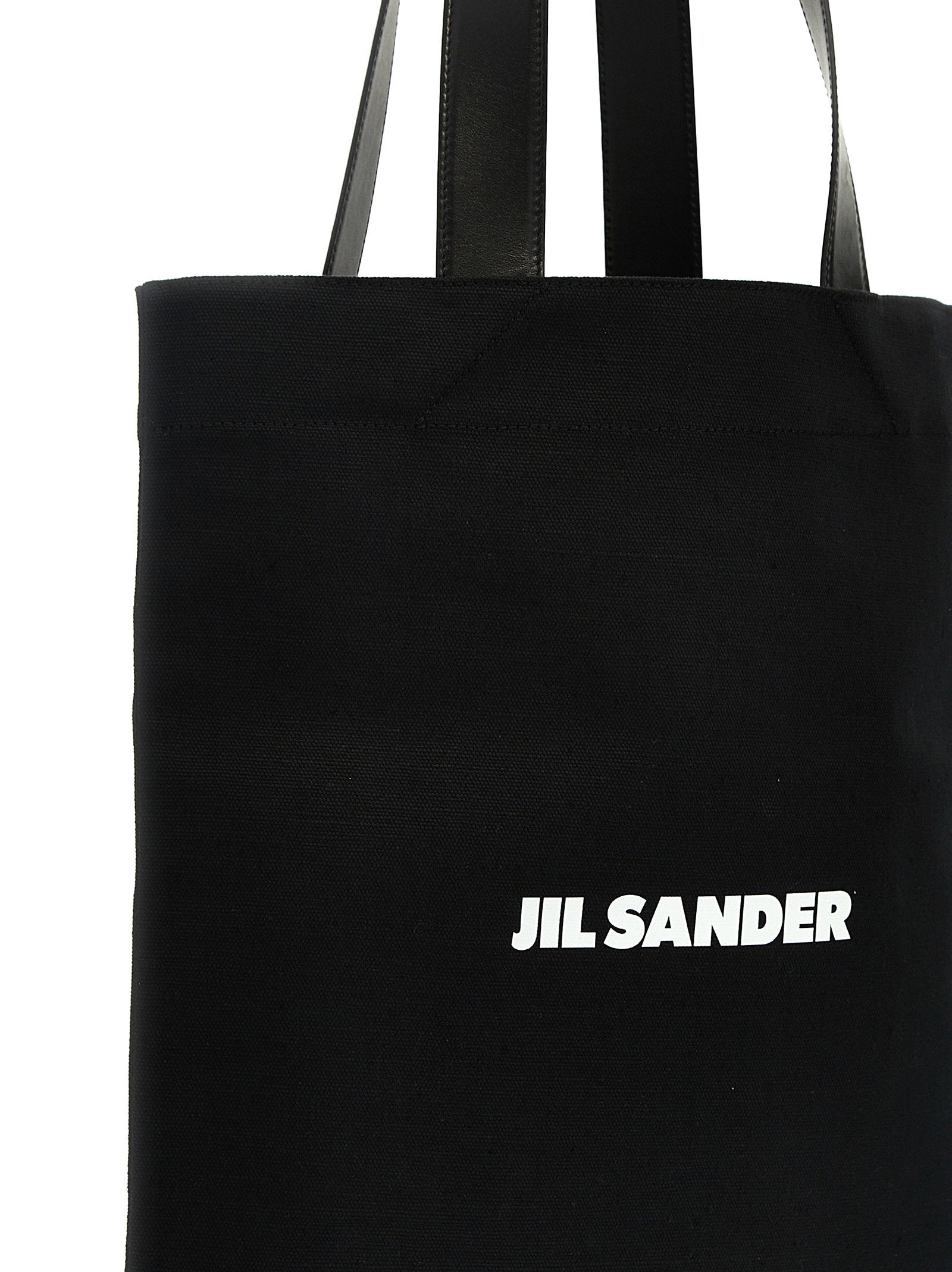 Jil Sander Flat Shopper Medium Shopping Black